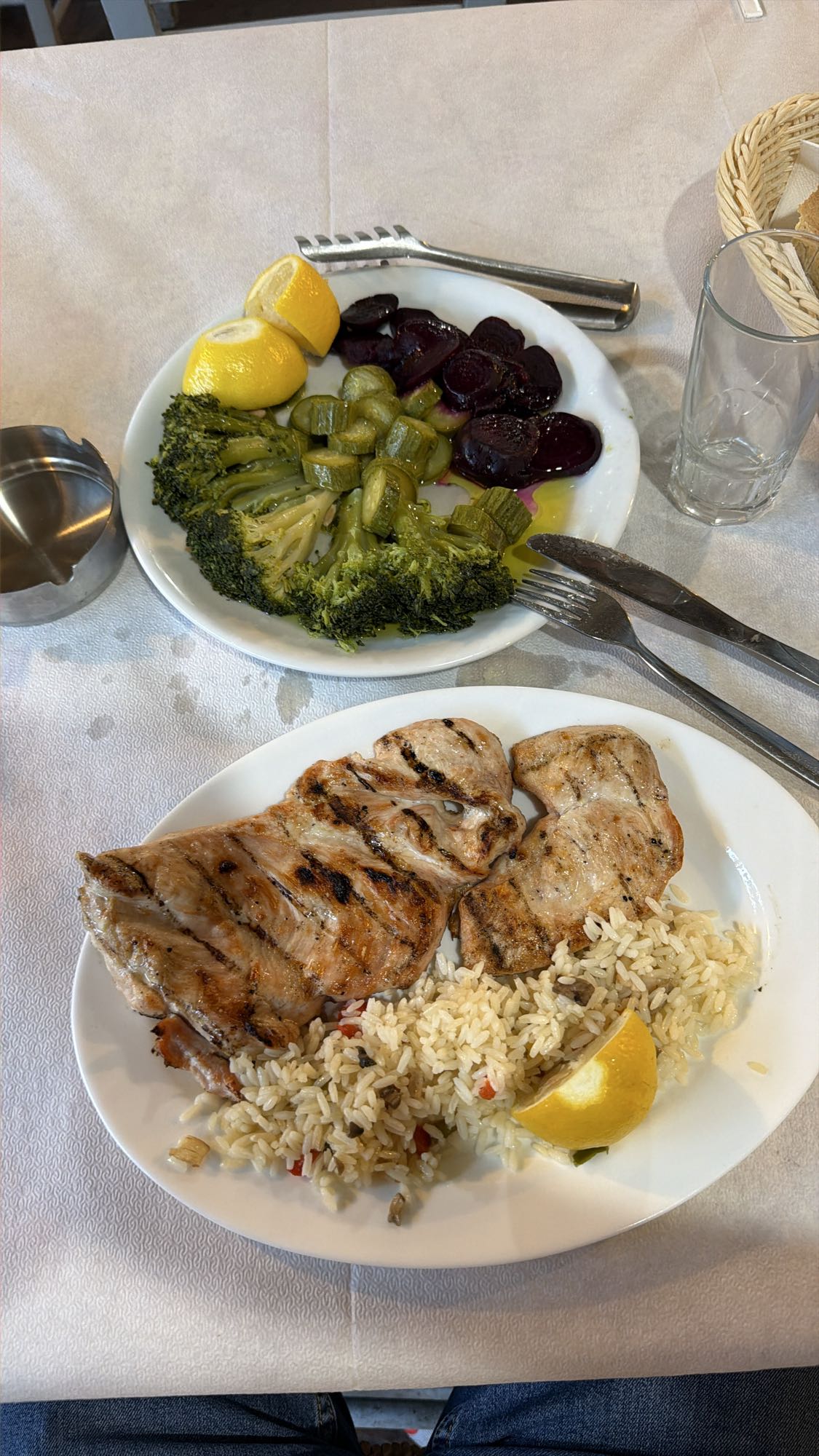 Pollo grigliato con riso