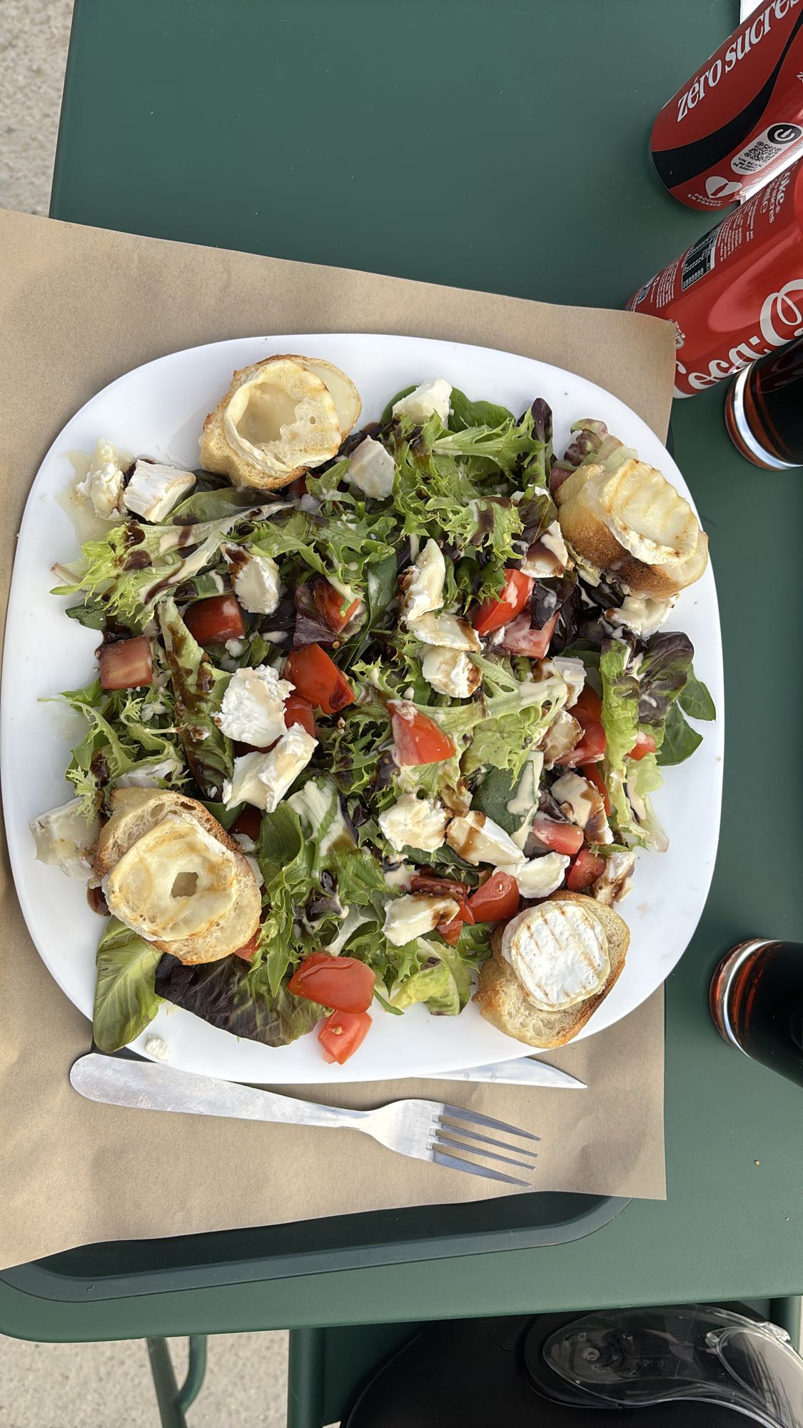 Salade chèvre chaud