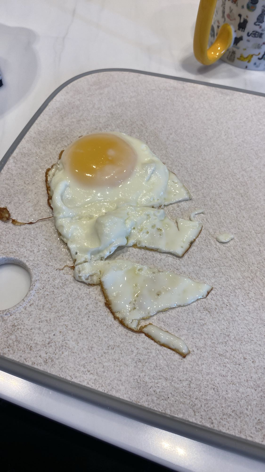 Яичница из яйца