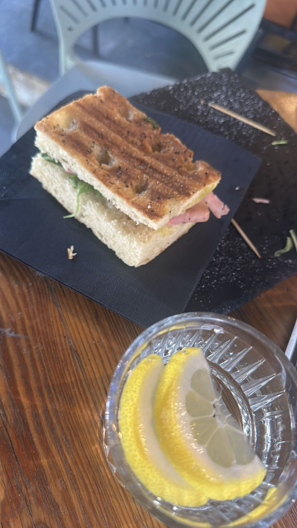 Ham Focaccia Sandwich