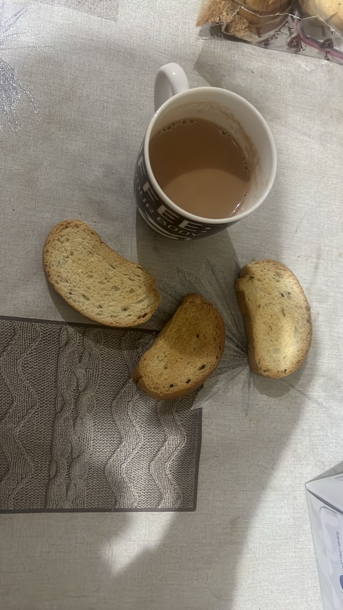 Milk Tea with Toast