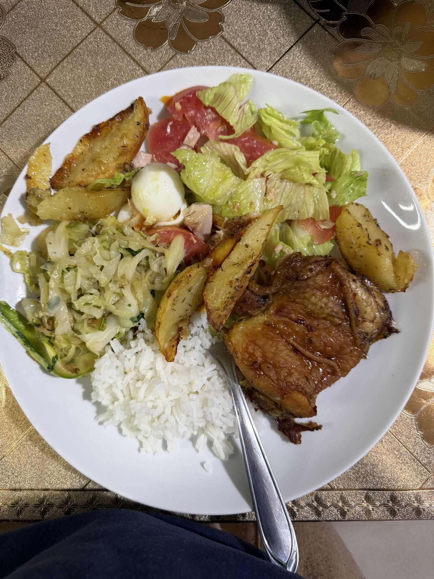 Prato misto com frango