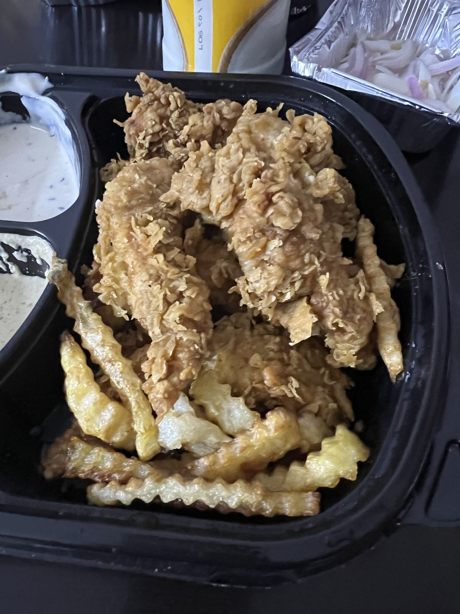 Fried Chicken and Fries