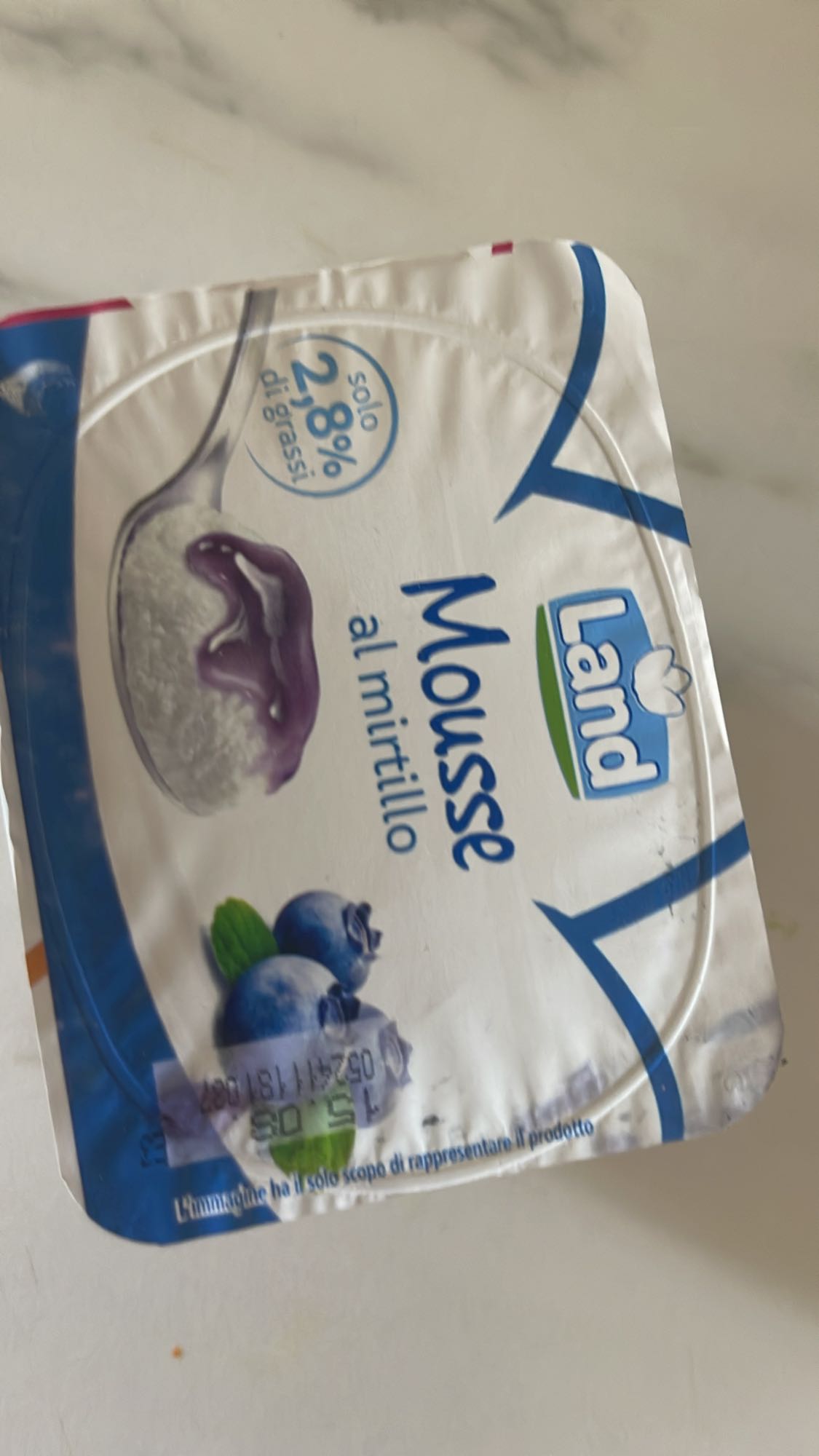 мусс с черникой