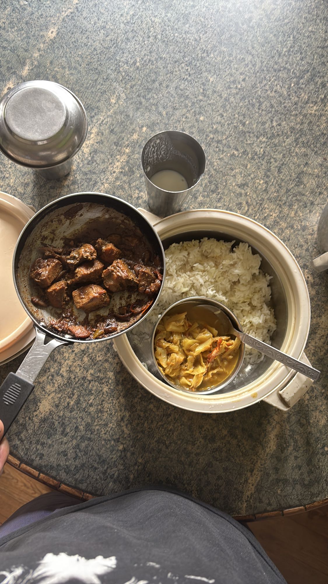 Rice Chicken Curry Meal