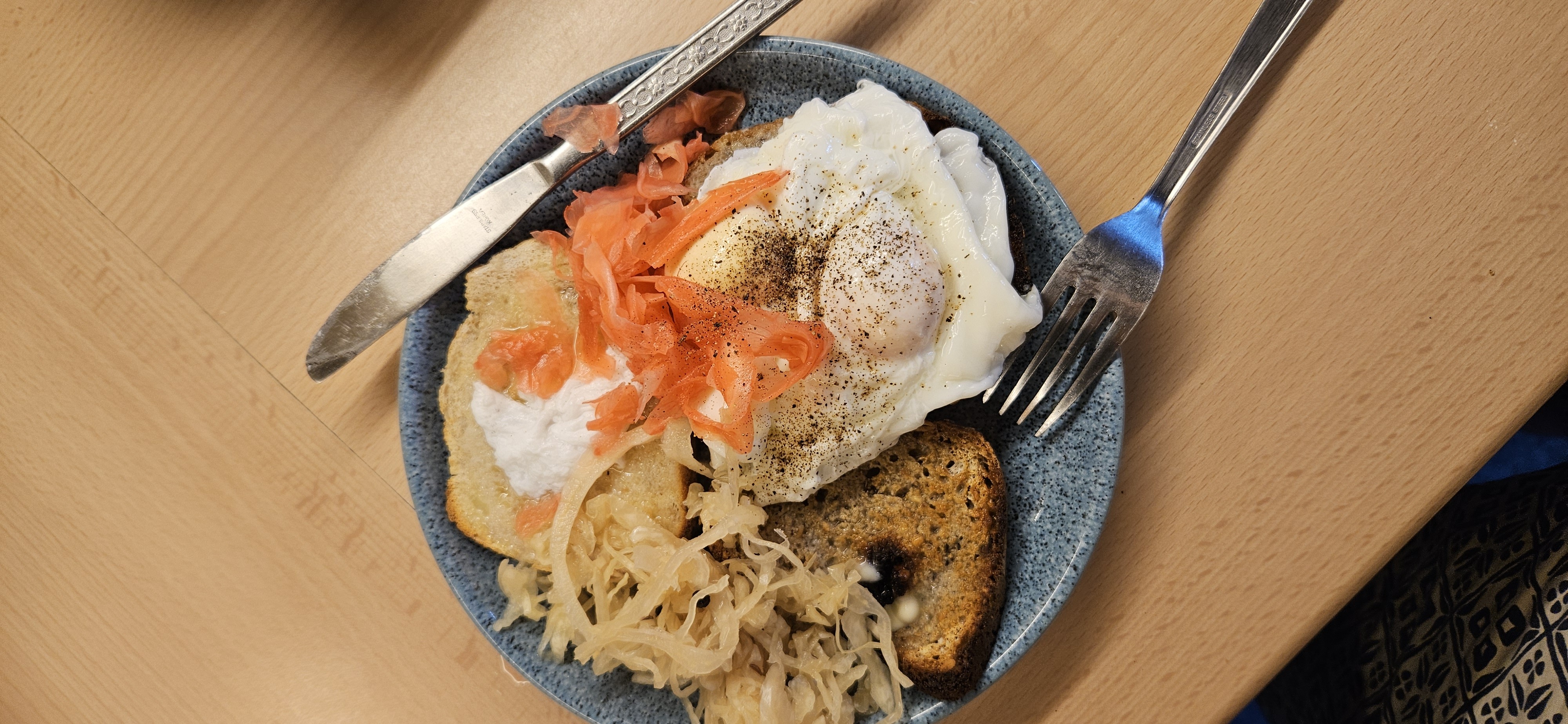 Eggs Pickled Ginger Toast Plate