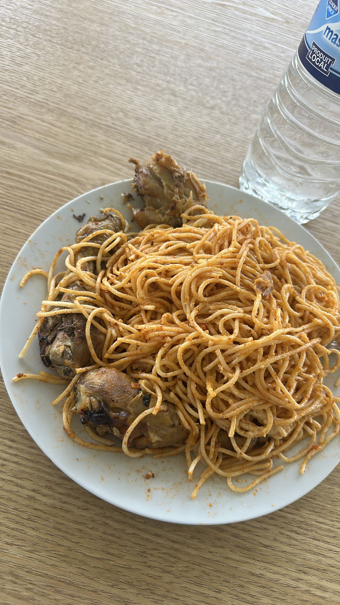 Spaghetti au poulet