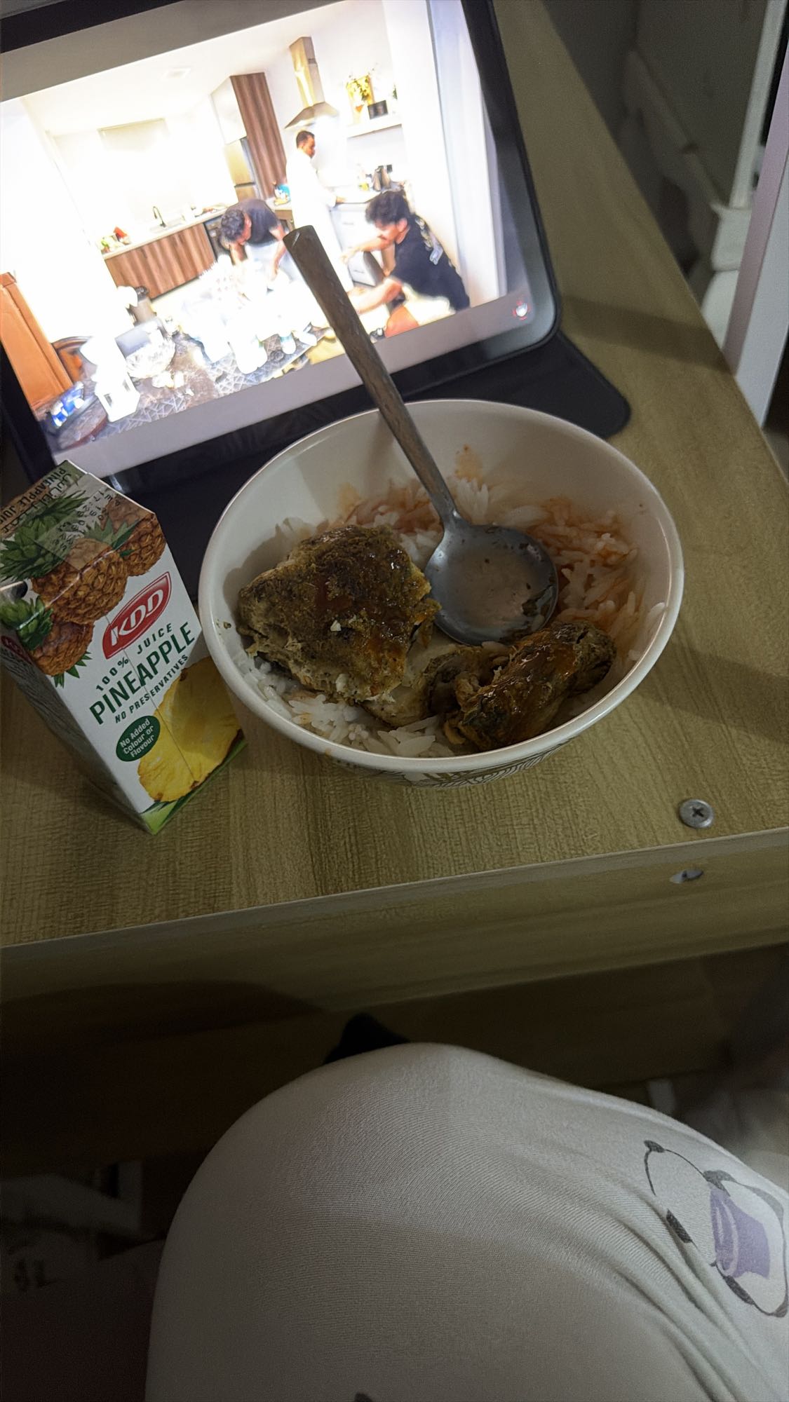 Rice Chicken and Juice