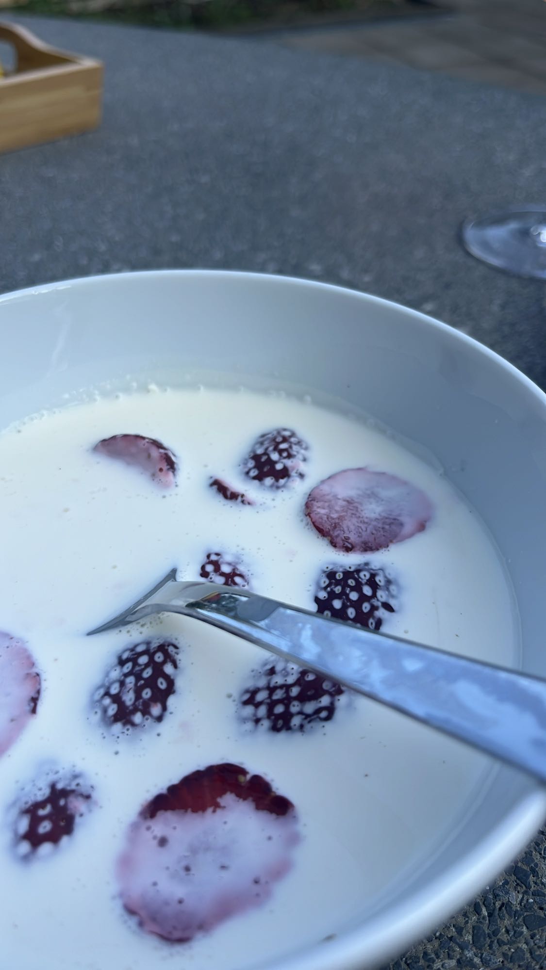 Mjölk med bär