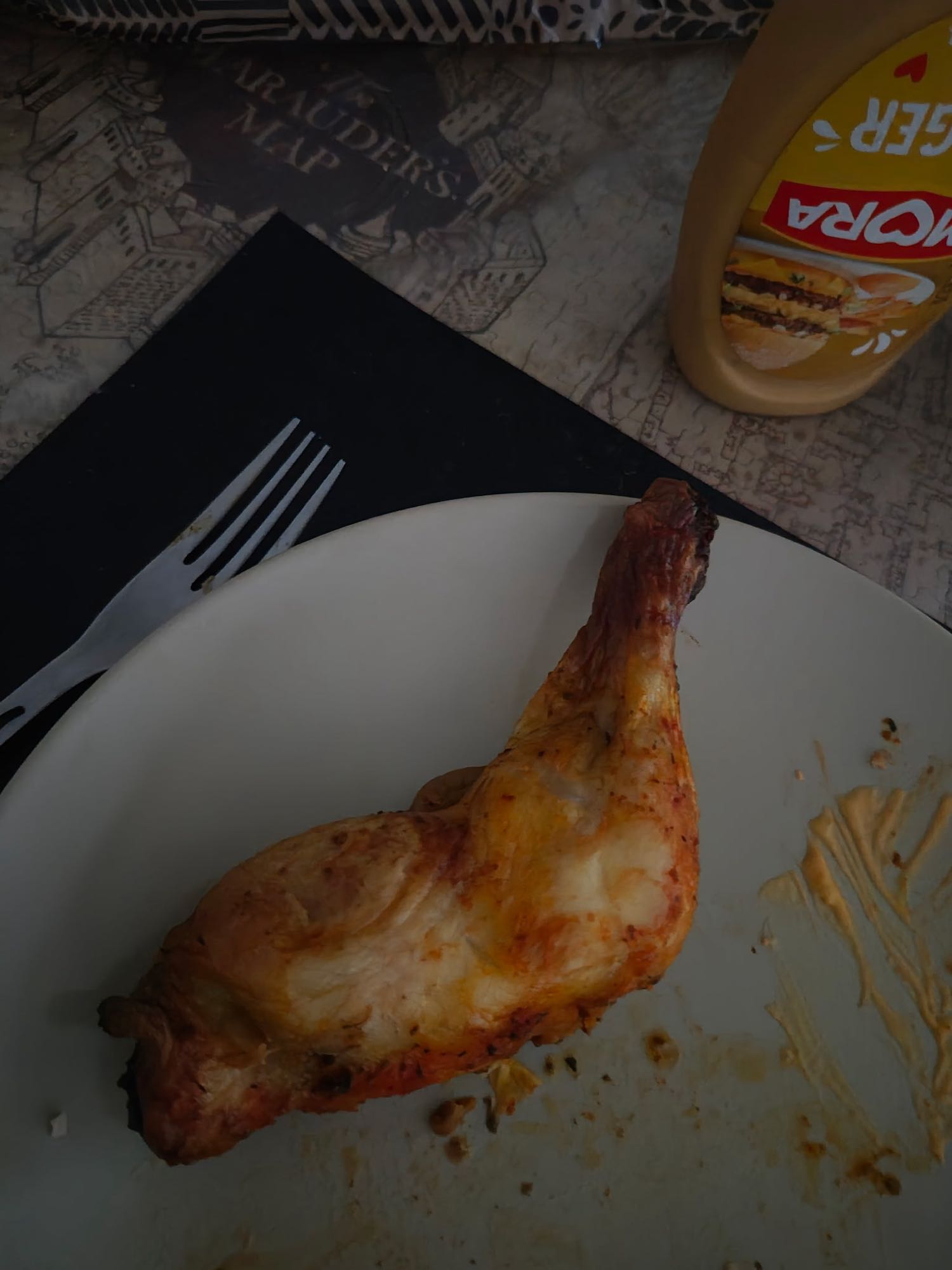Cuisse de poulet rôtie