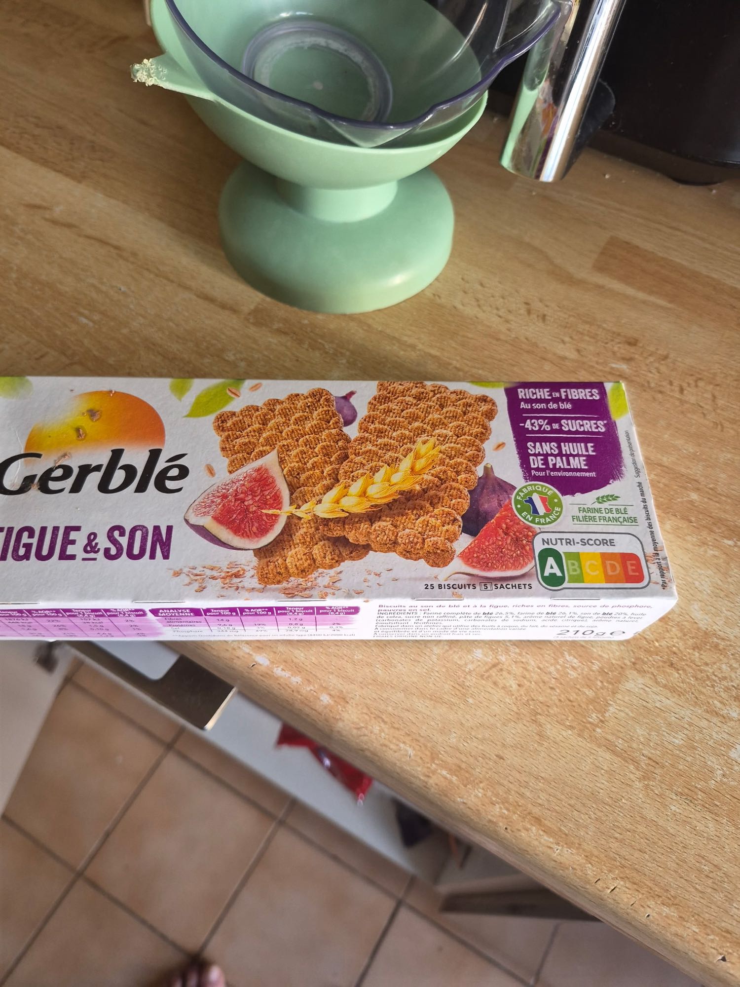 Biscuits figue et son
