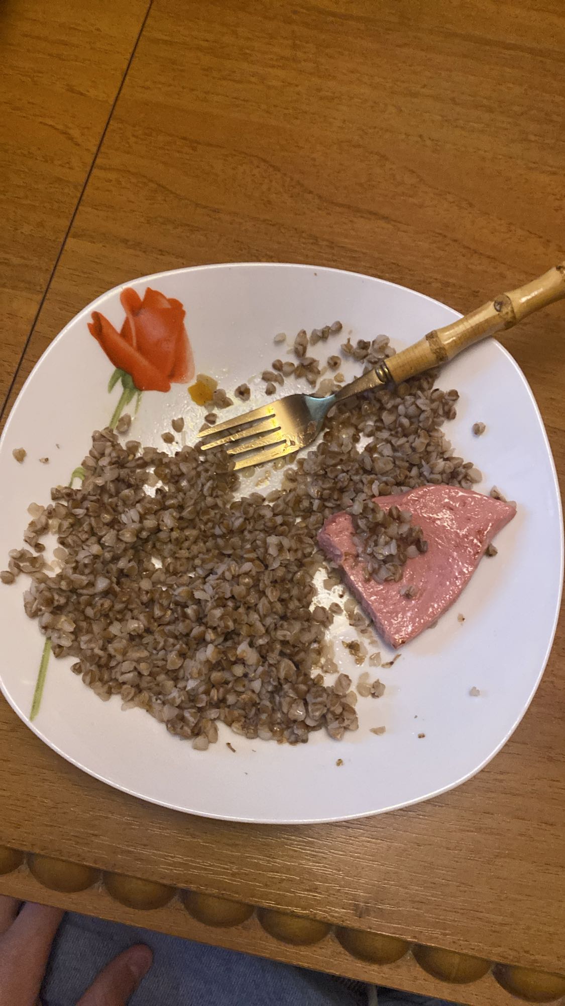 Гречка с колбасой