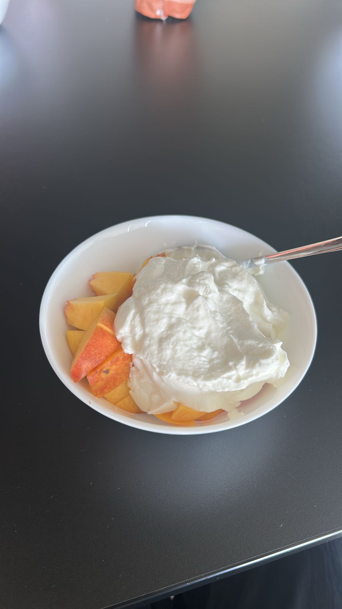 Protein Yogurt With Peach