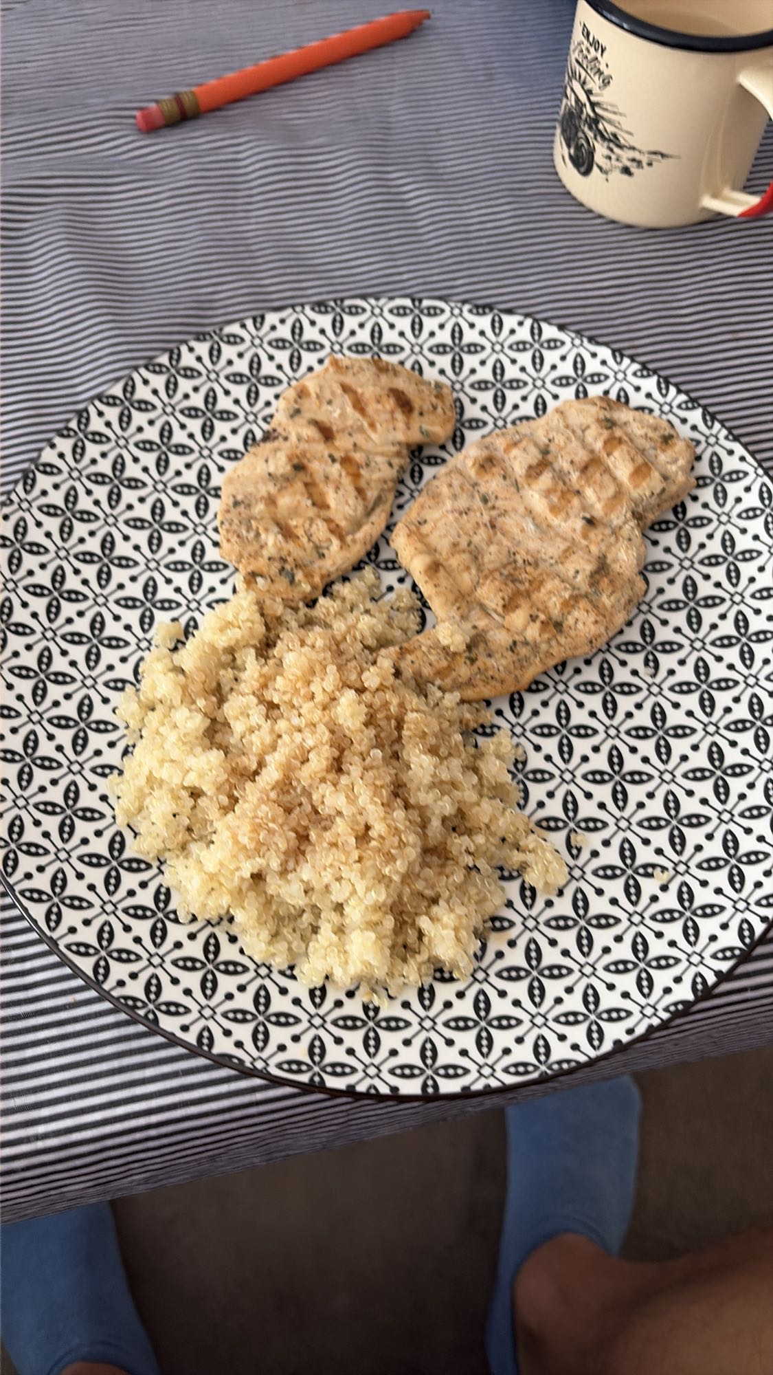 Пиле с киноа