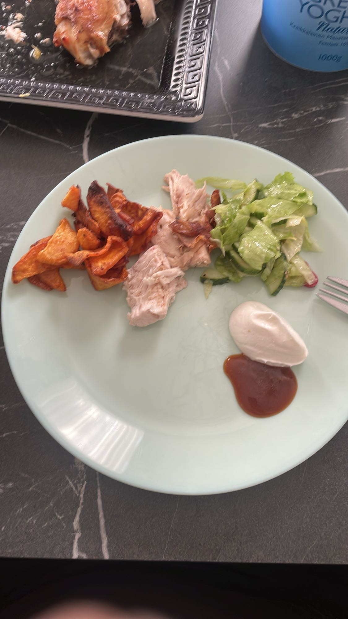 Kyckling med sötpotatis