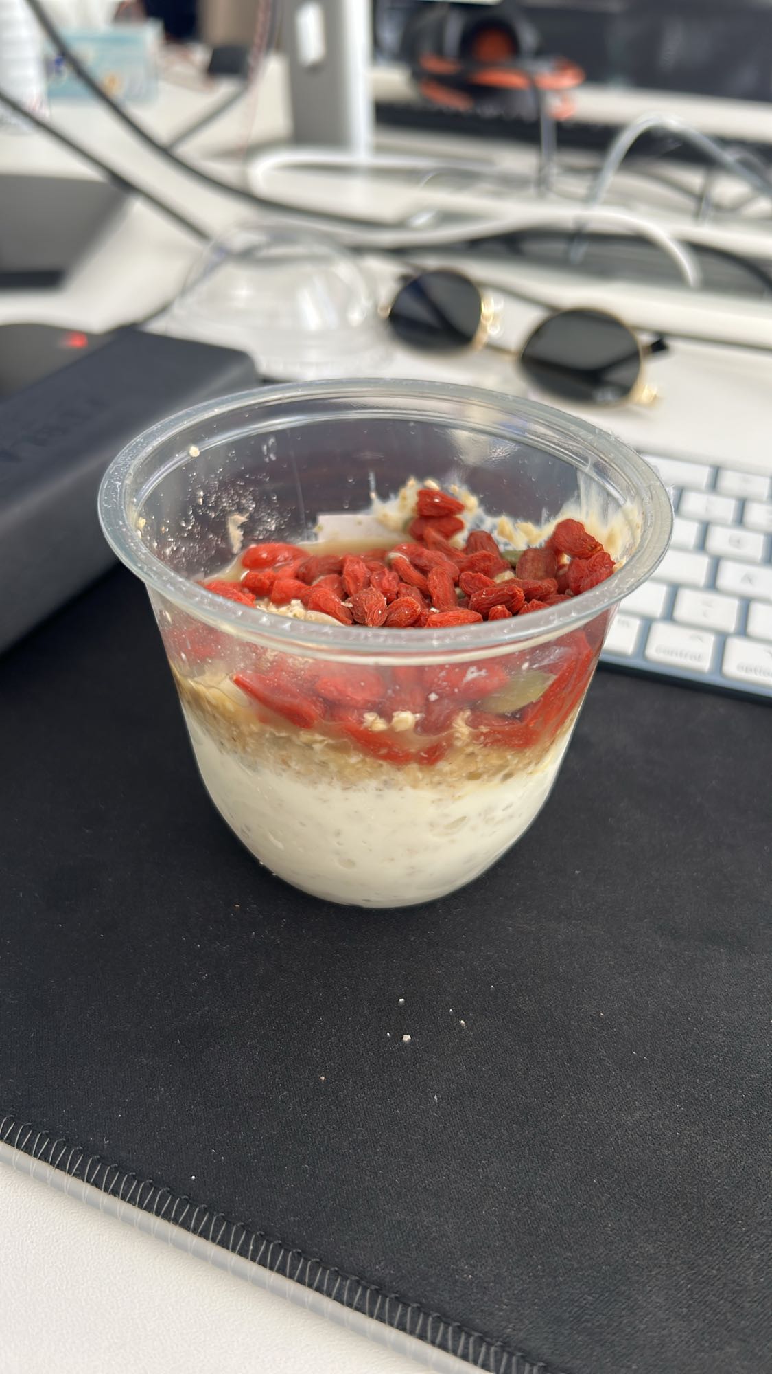 Greek Yogurt with Granola, Seeds, and Honey