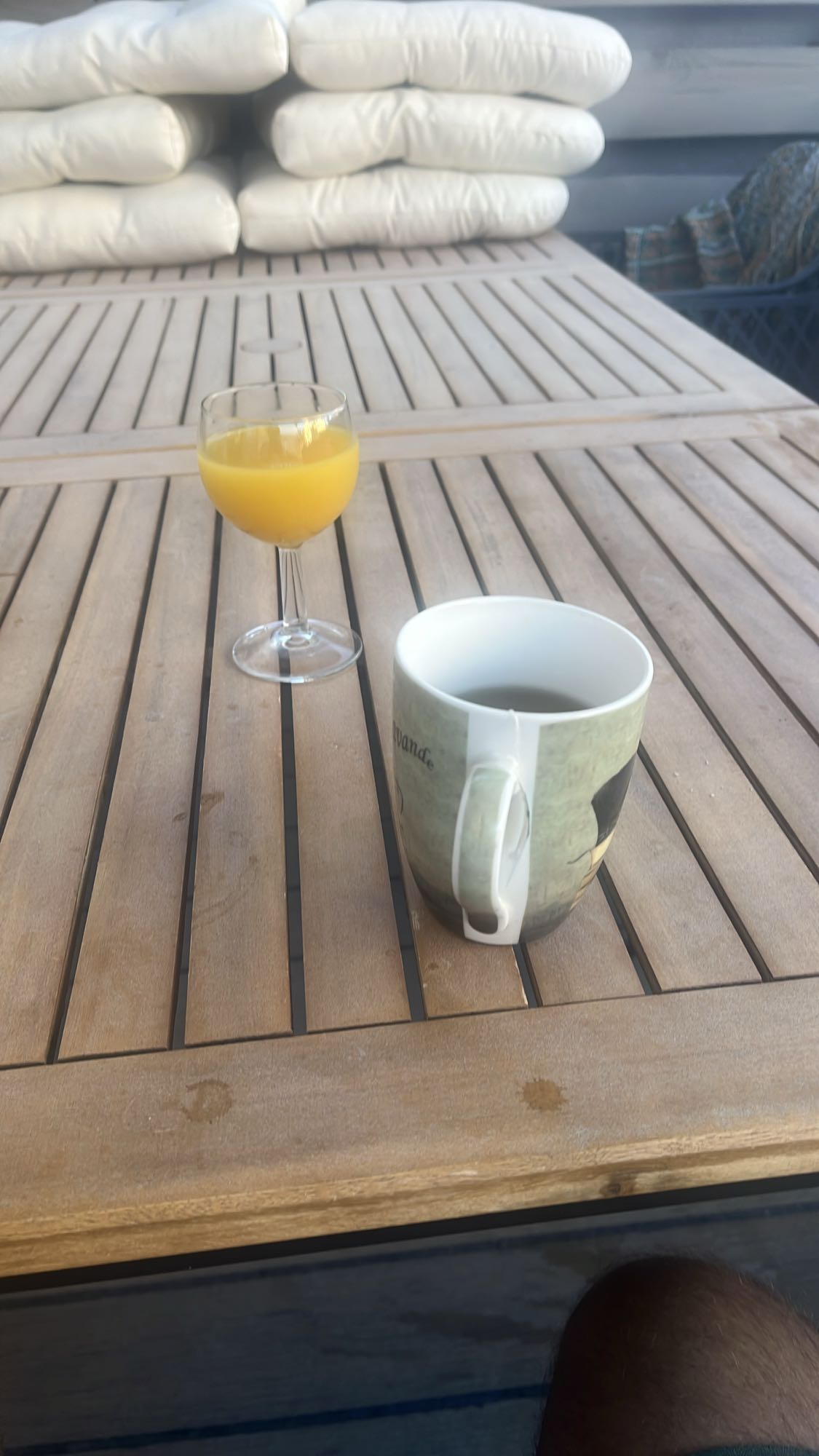 Café et jus d'orange