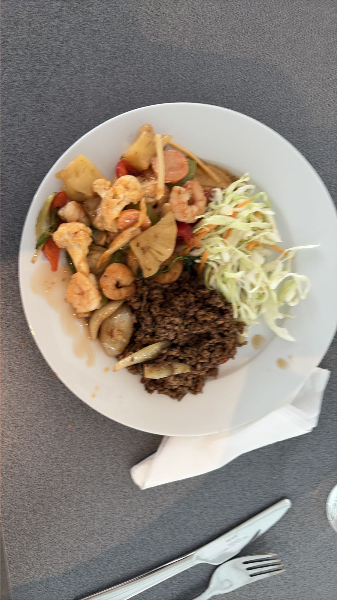 Räkor med köttfärs