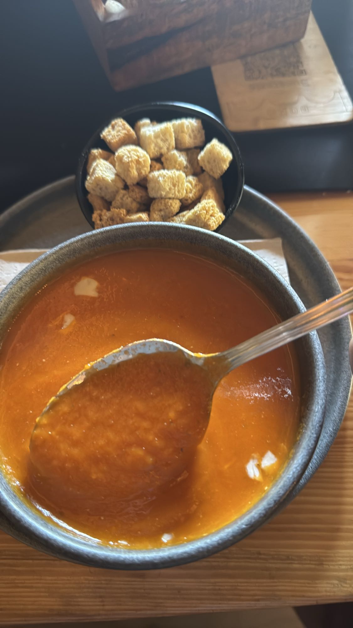 Tomato Soup Croutons