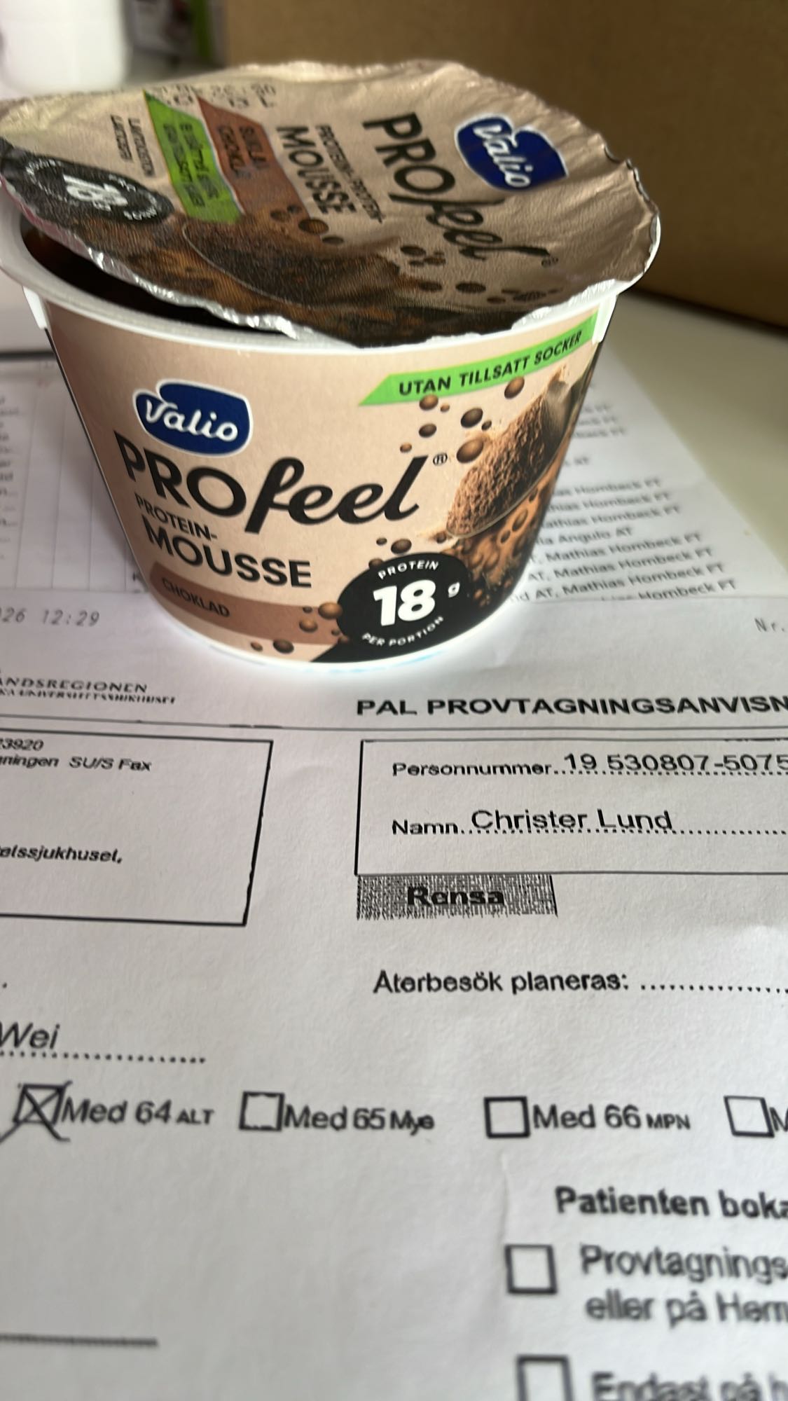 Proteinmousse choklad