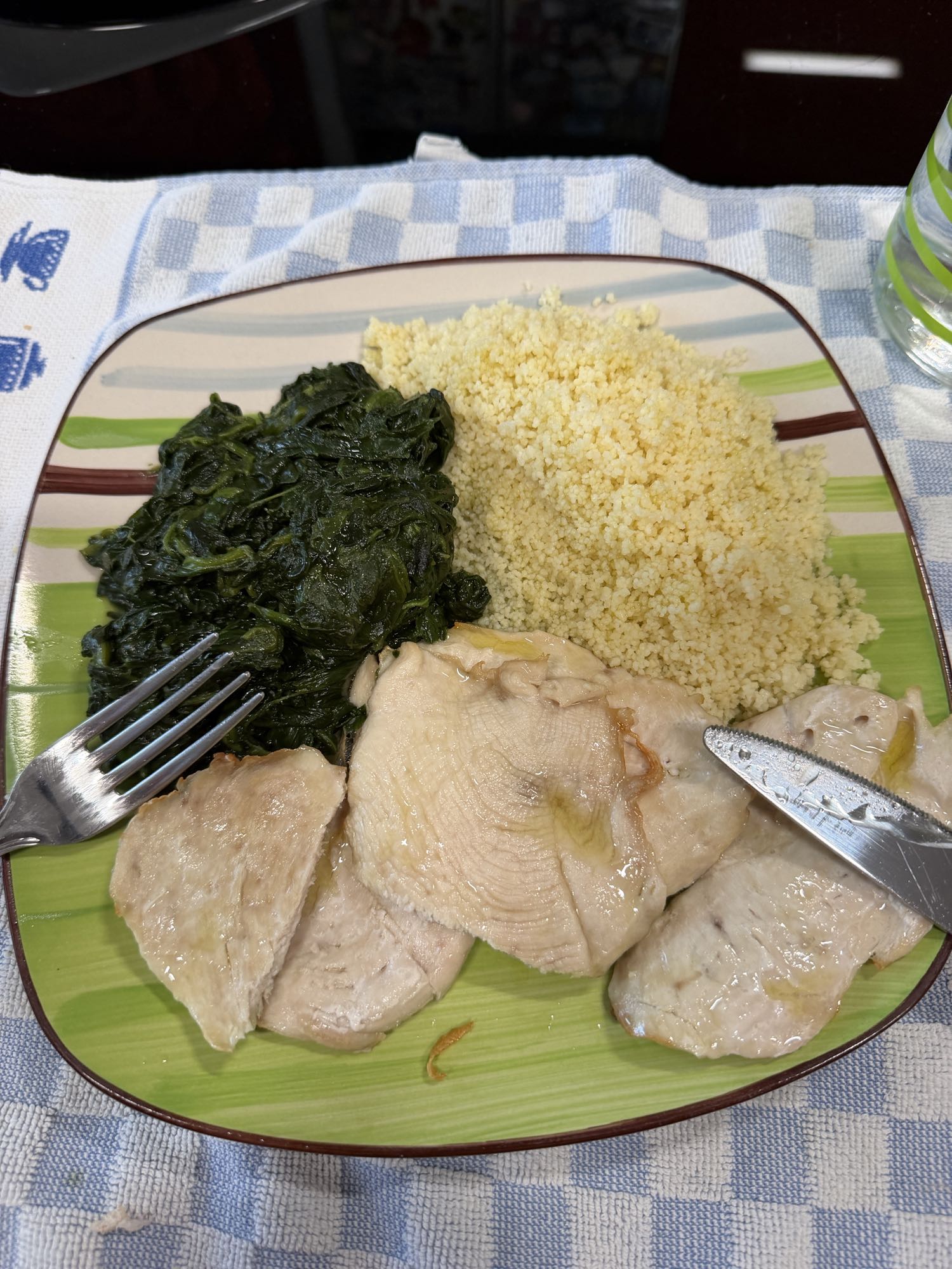 Pollo couscous spinaci