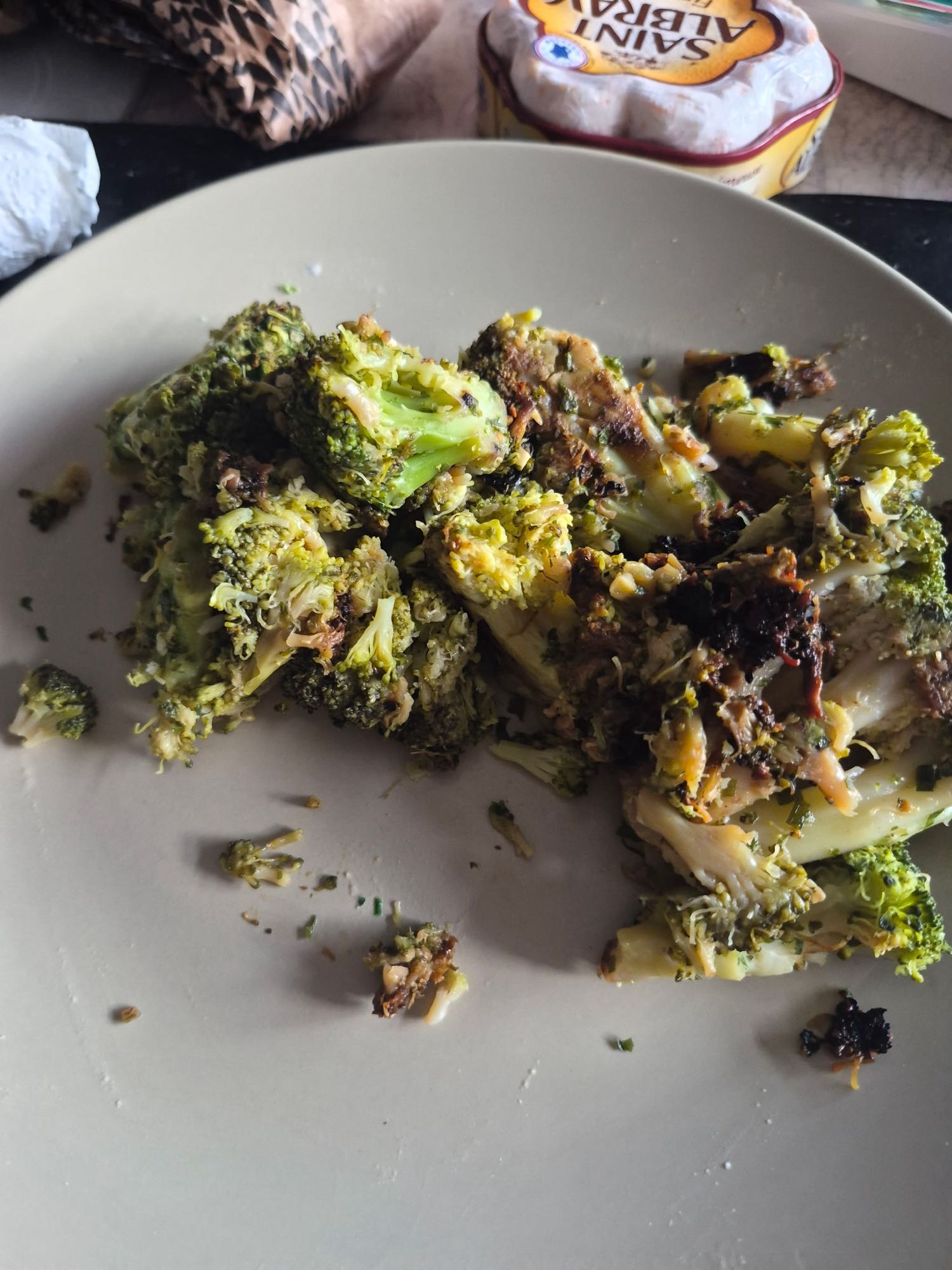 Brocoli rôti au fromage