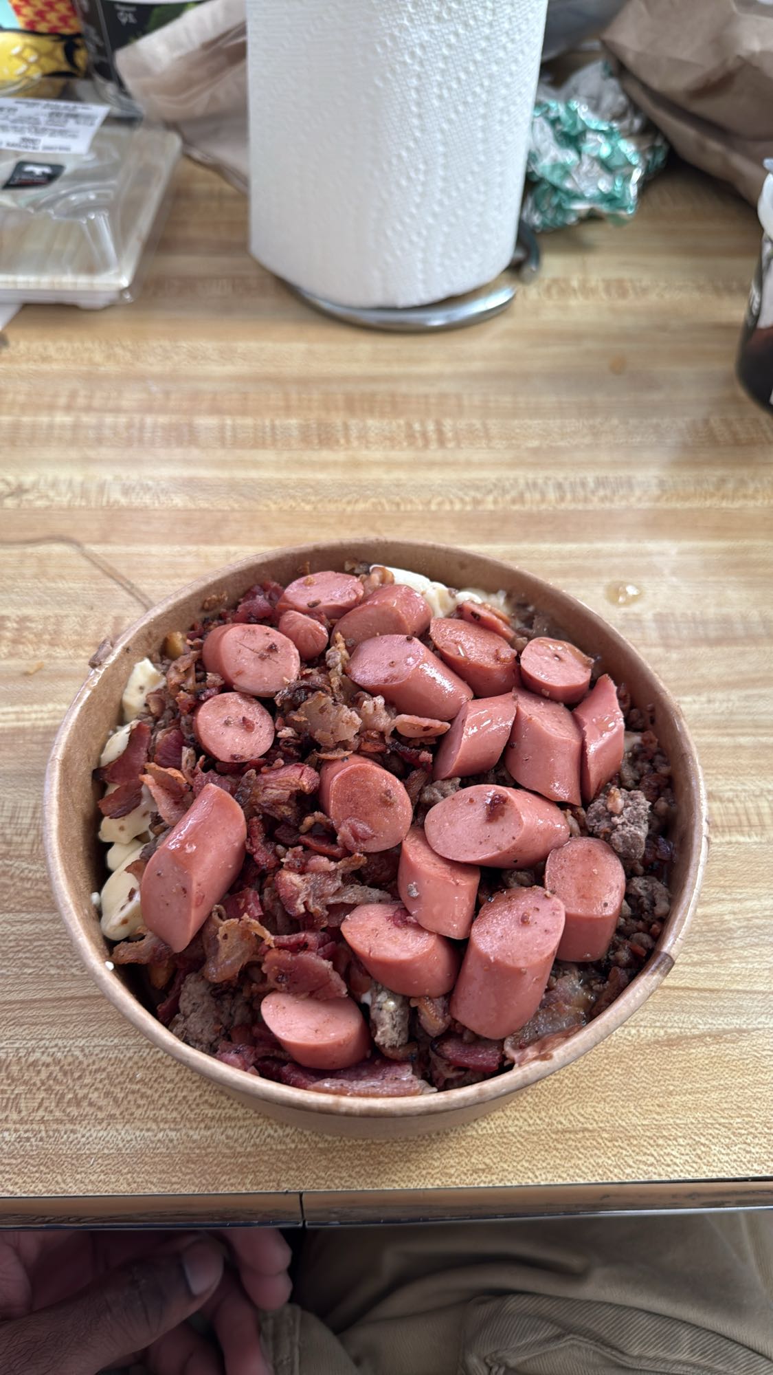 macaronis viande saucisse