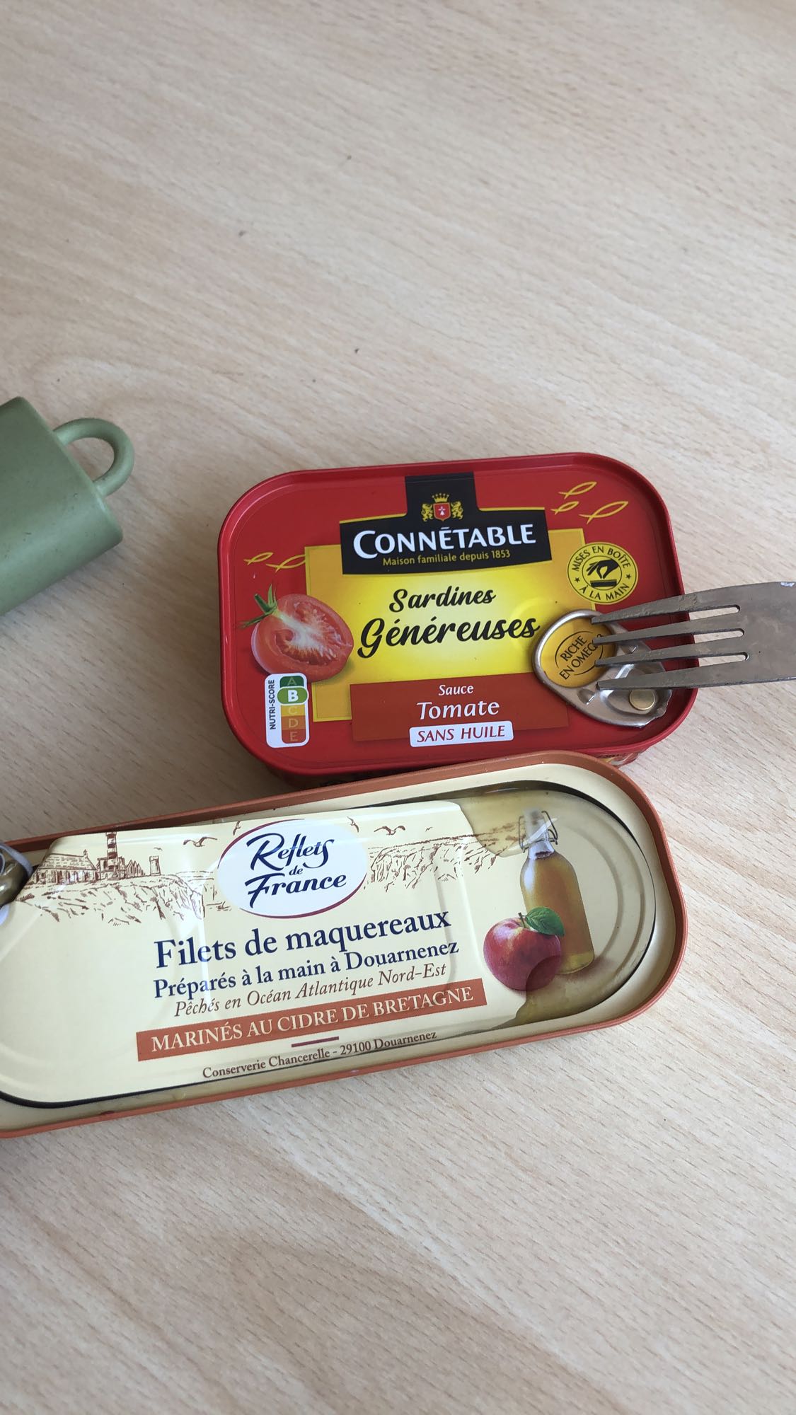 Poissons en conserve