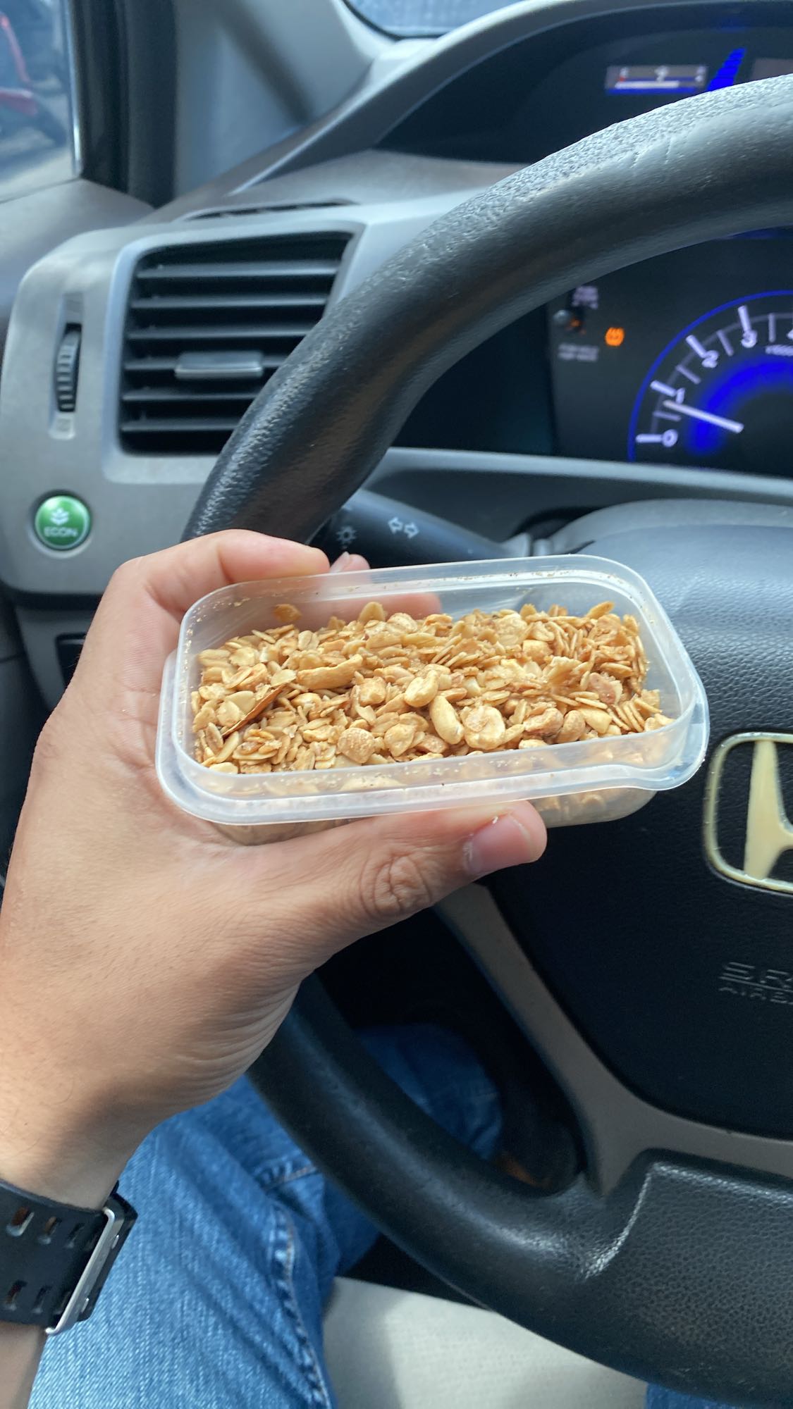 granola con cacahuate