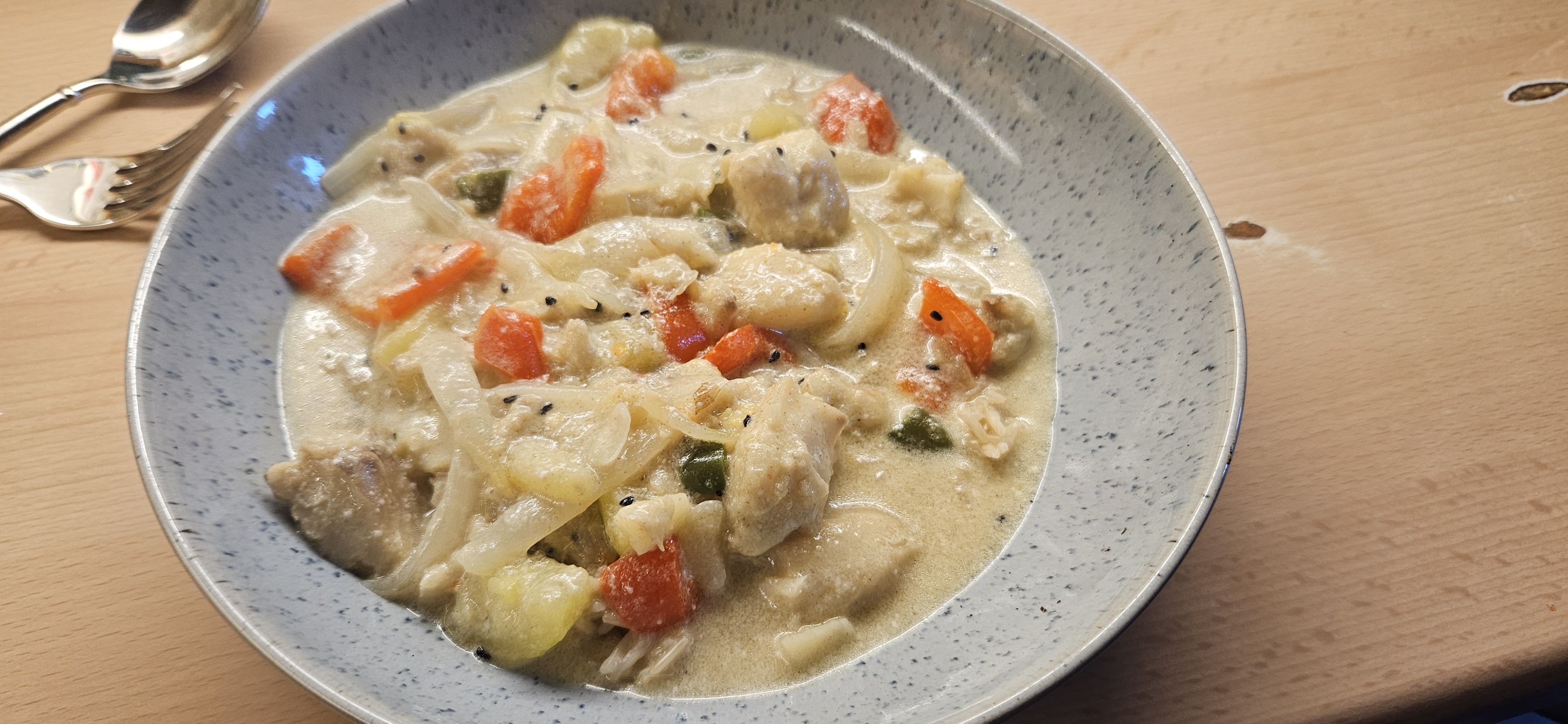 Creamy White Fish Stew with Basmati Rice