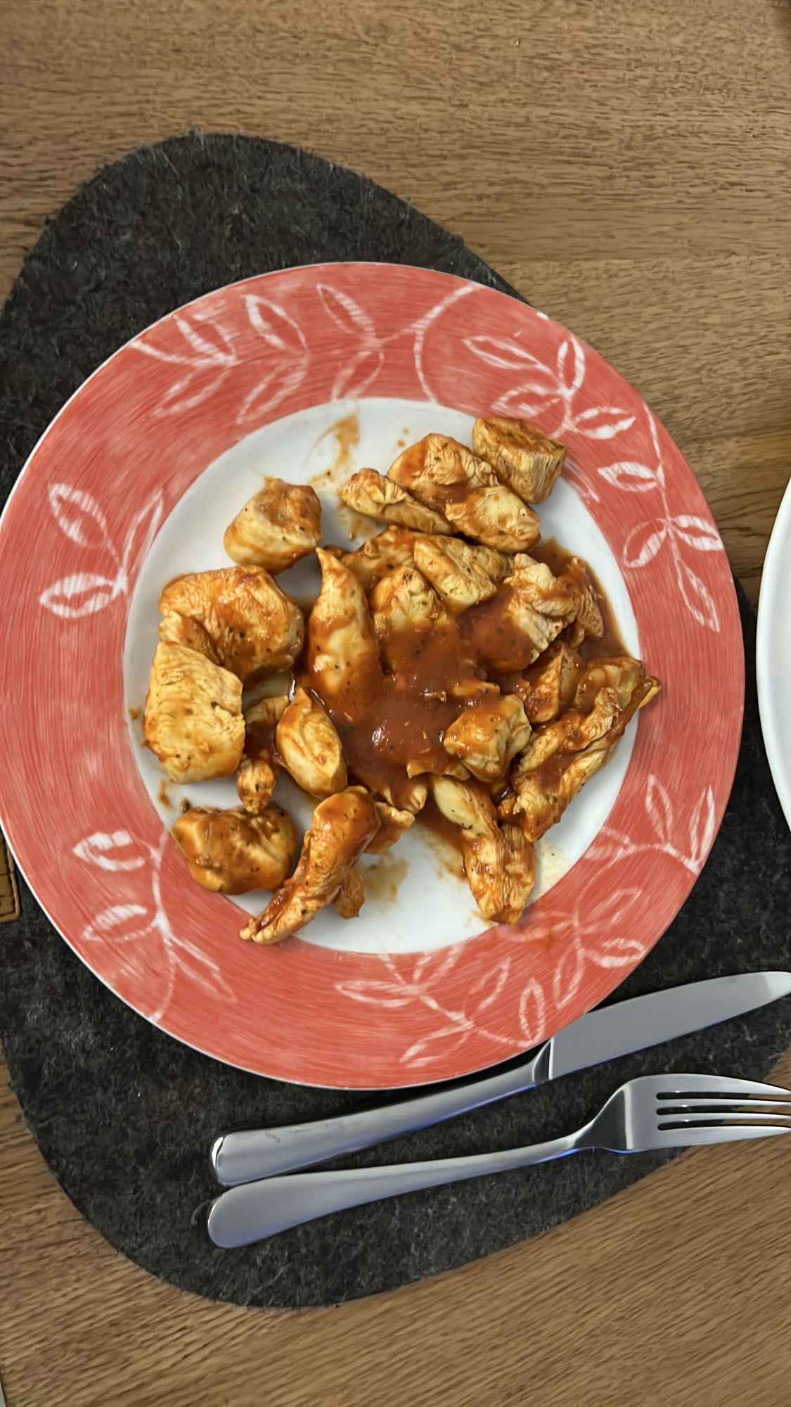 Pollo con salsa