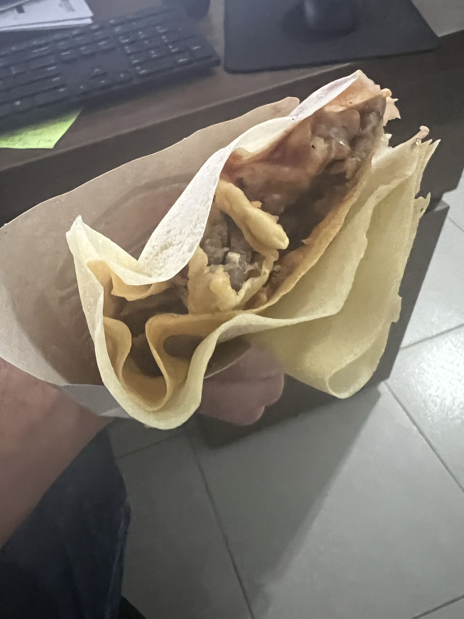 Fried Beef Wrap