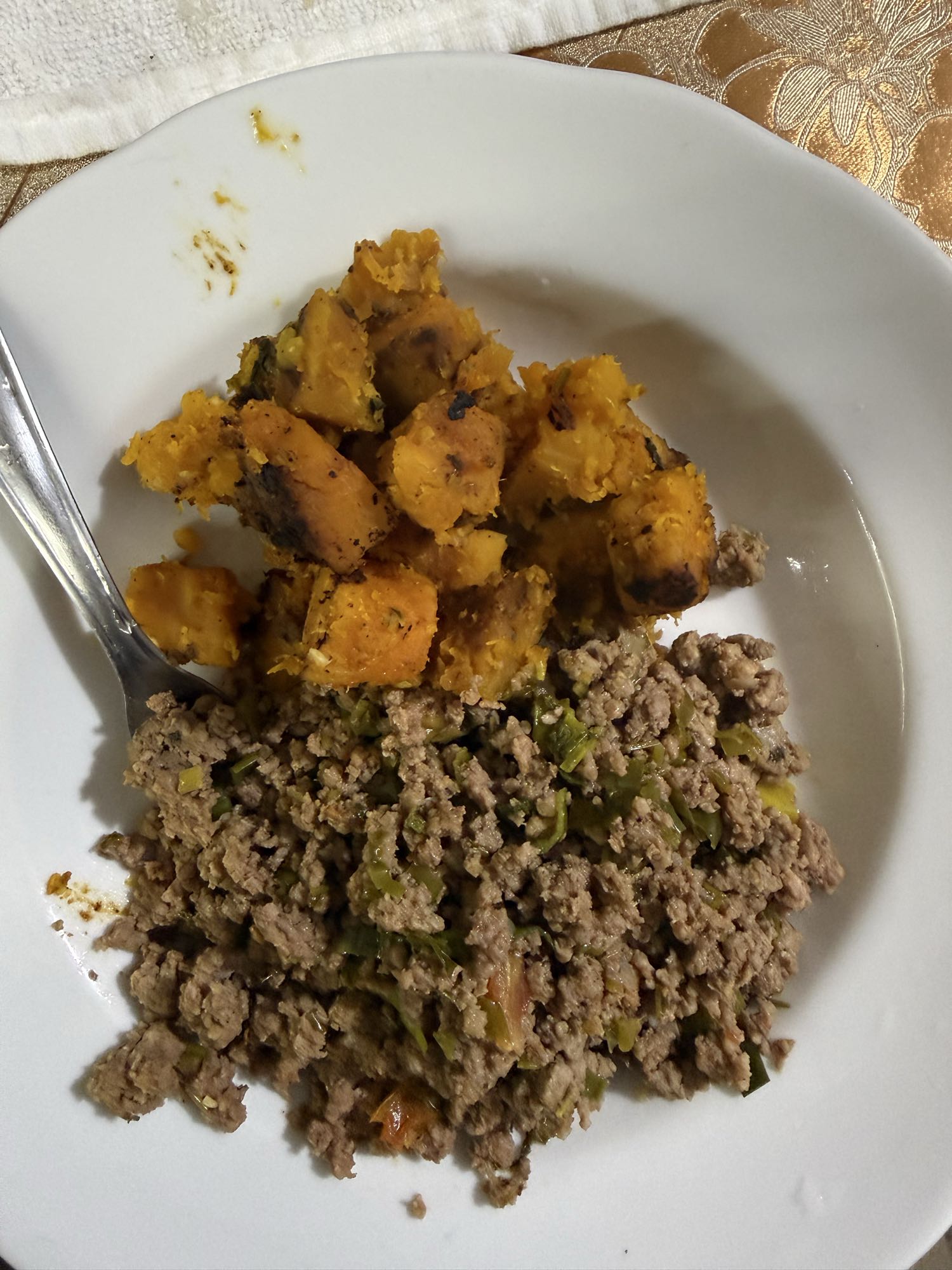 Carne moída com abóbora