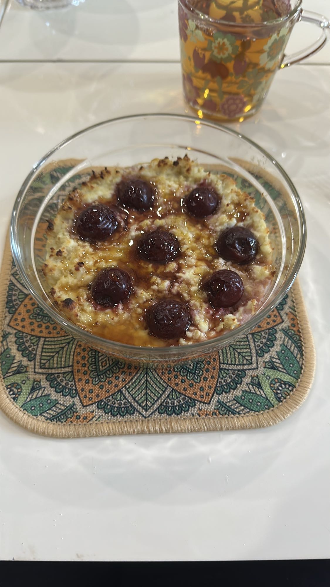 Творожная запеканка с сливой