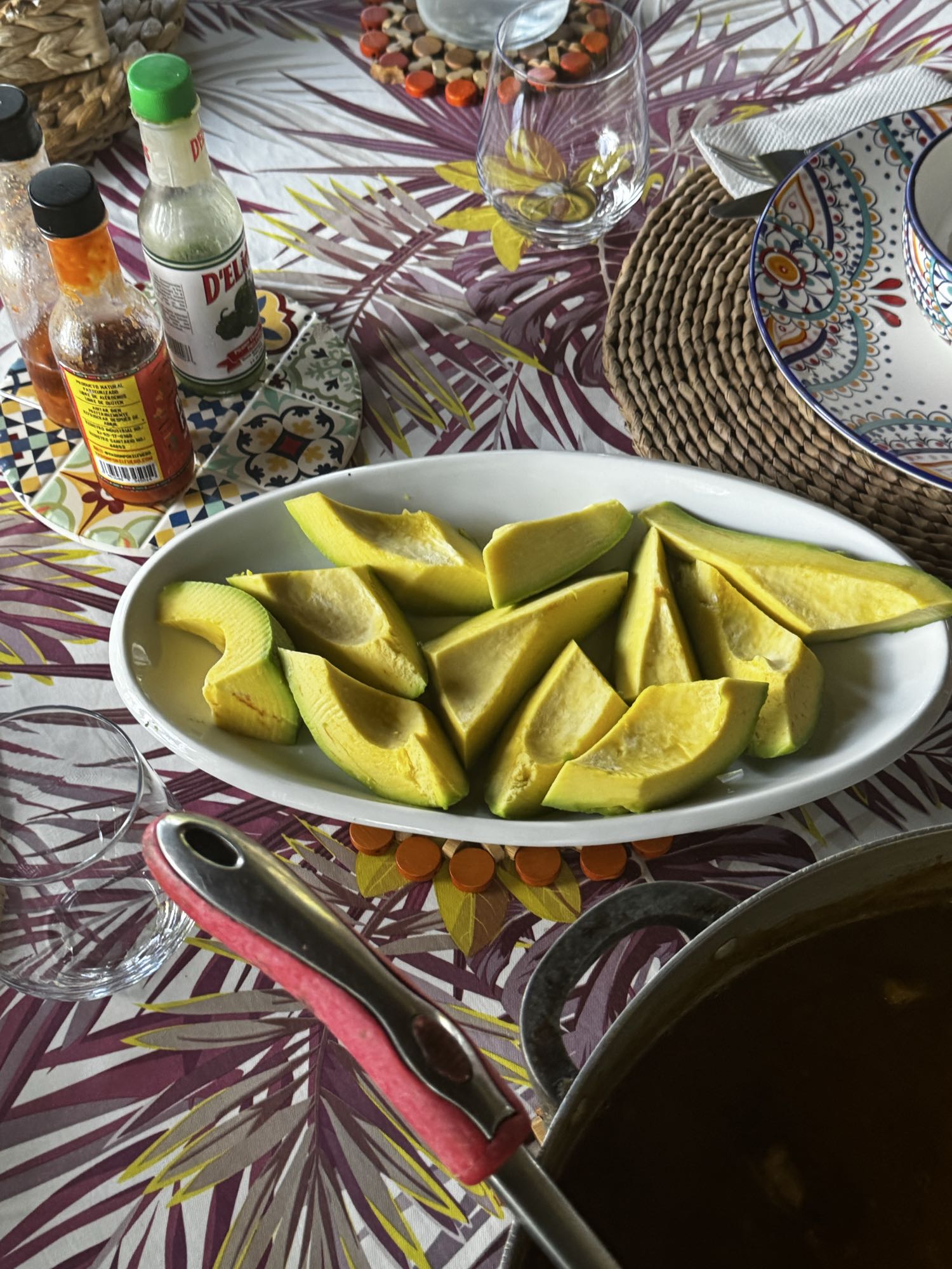 aguacate en rodajas
