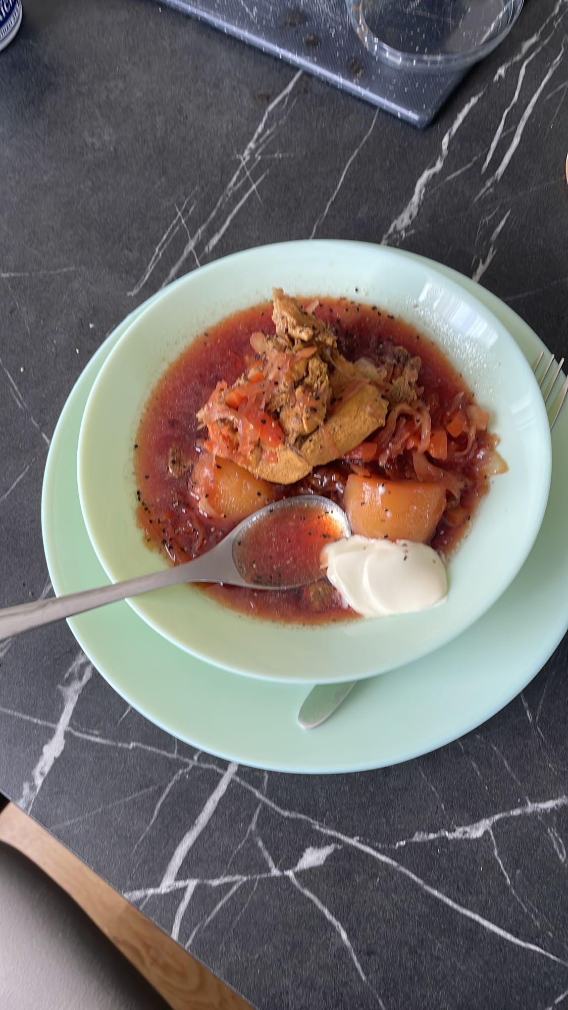 Kycklingsoppa med grädde