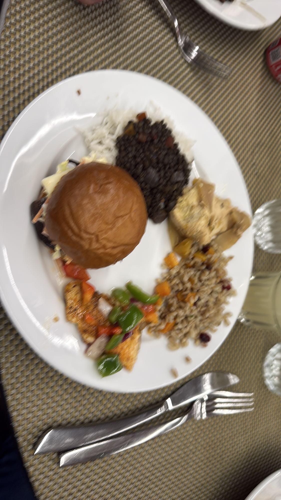 Burger Rice Plate