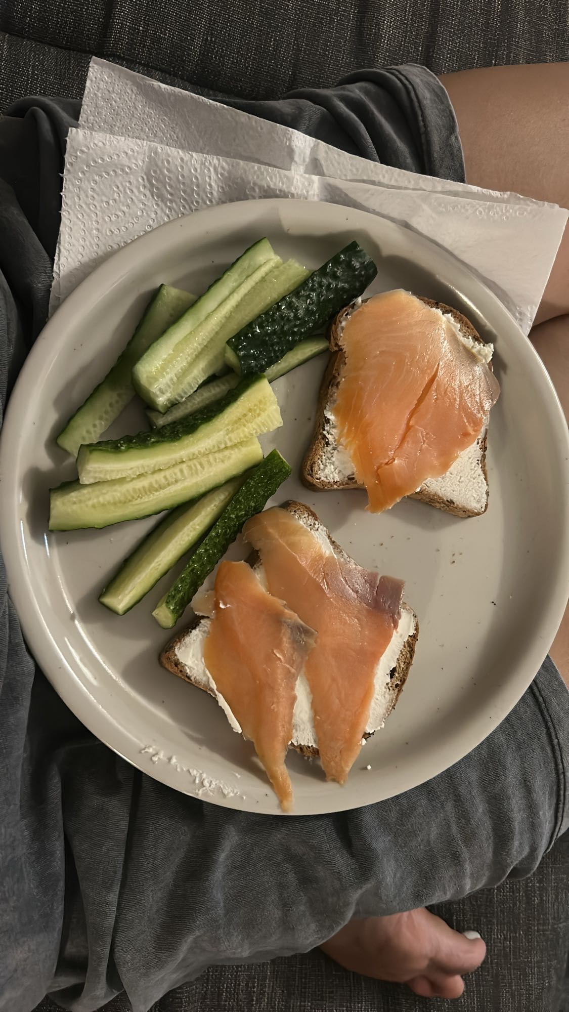 Salmon Toast Plate