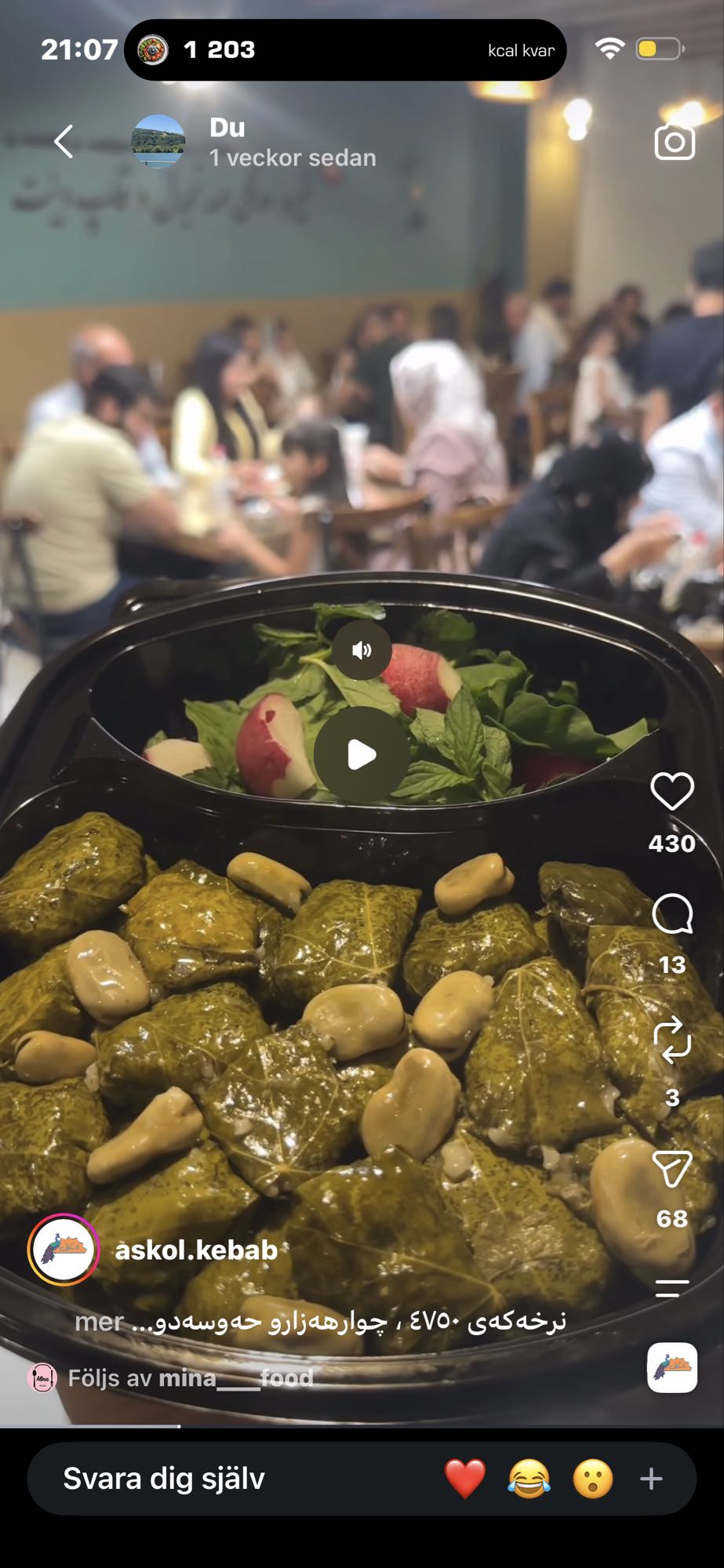 Dolma med bondbönor