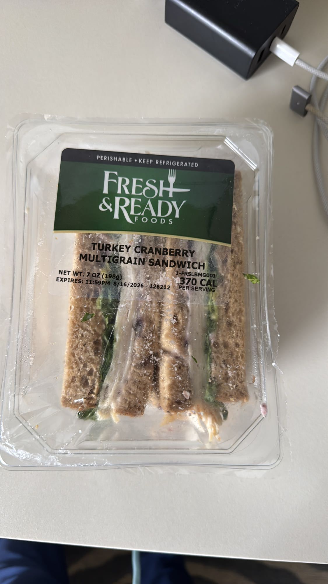 Half Turkey Cranberry Sandwich