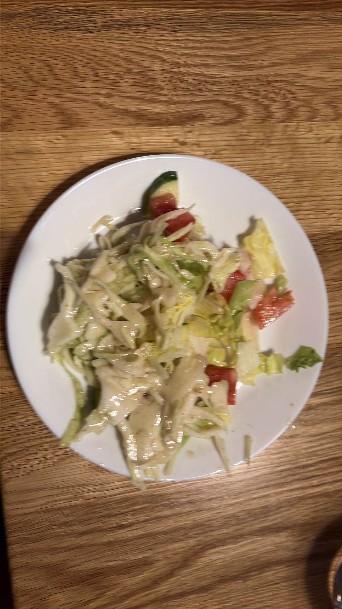 Blandsallad med dressing