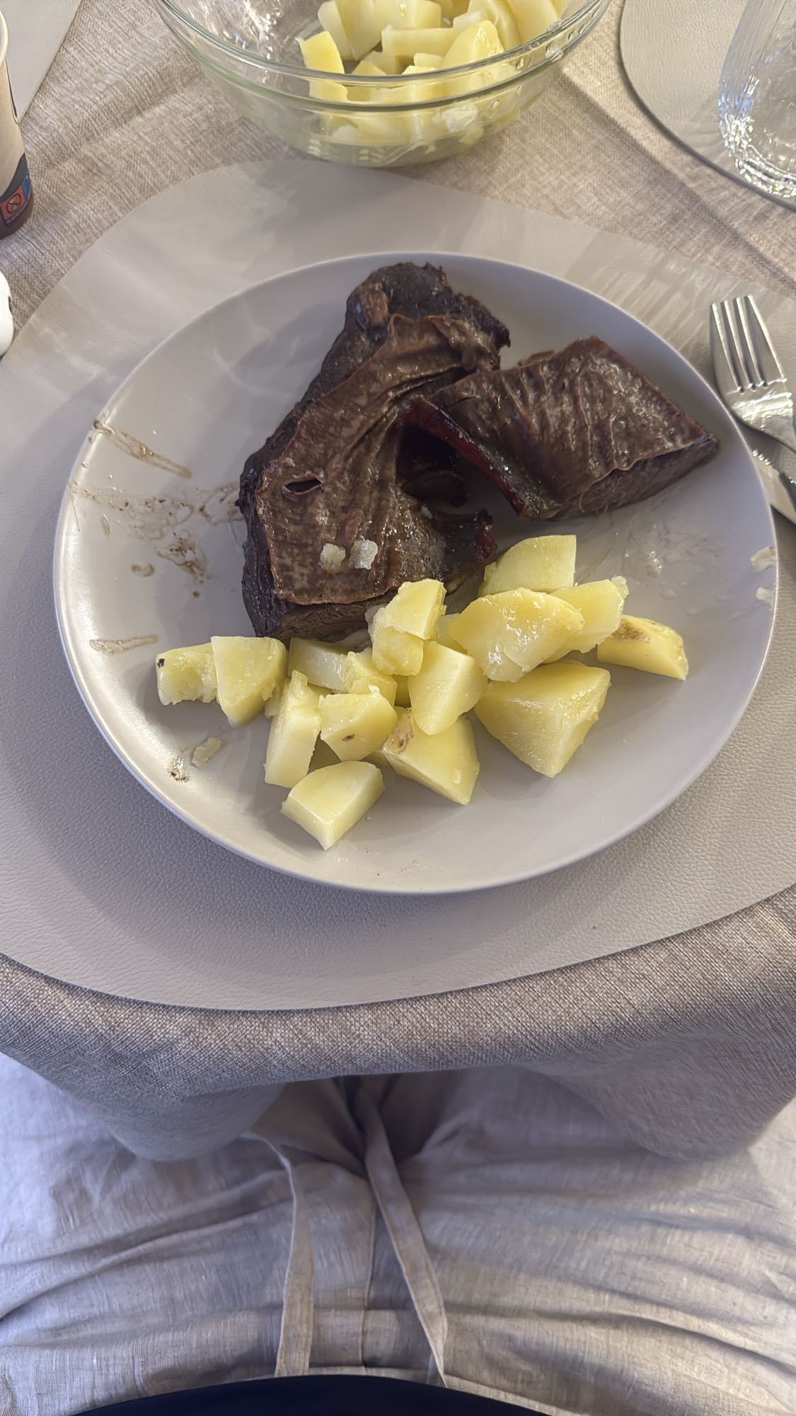 chuleta con patatas