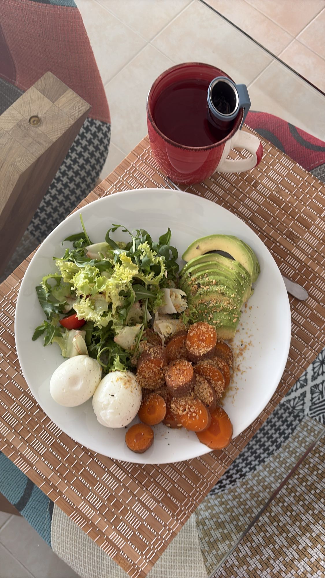 Egg Avocado Salad Plate