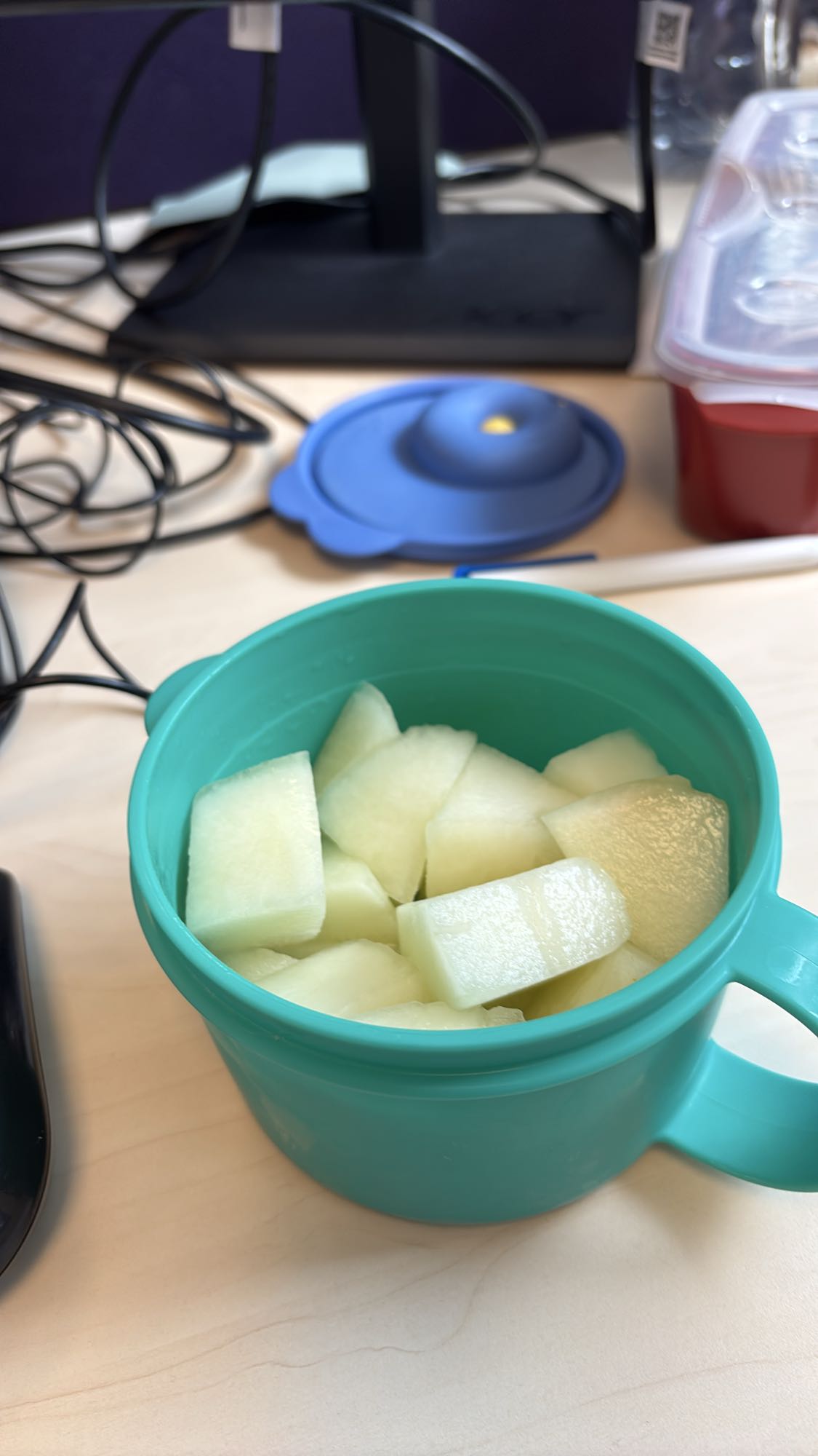 Melon en cubes