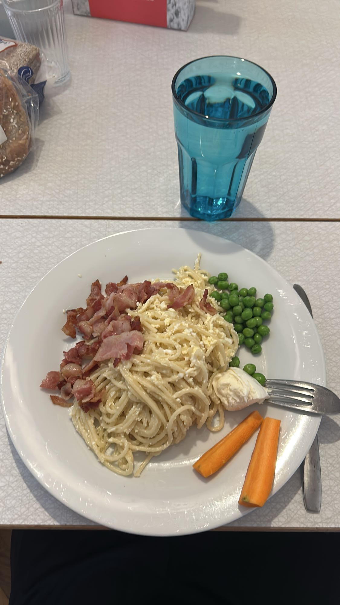 Krämig pasta med bacon