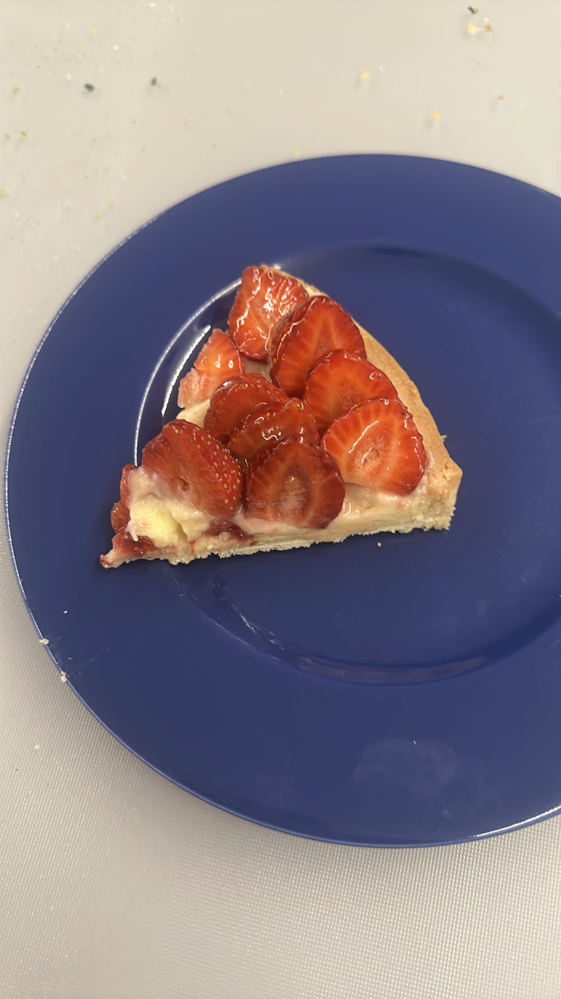 Part de tarte aux fraises