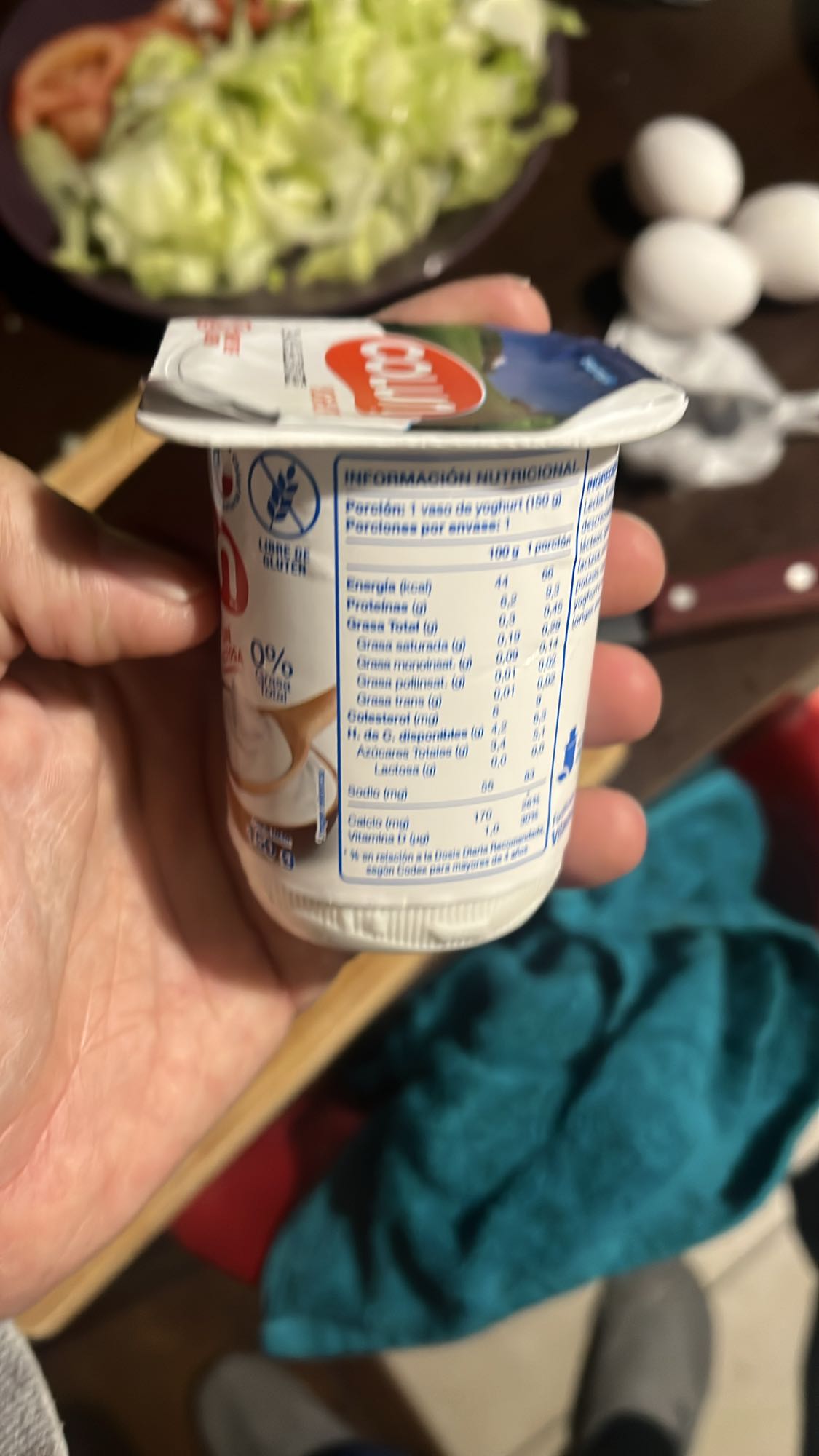 yogur natural light