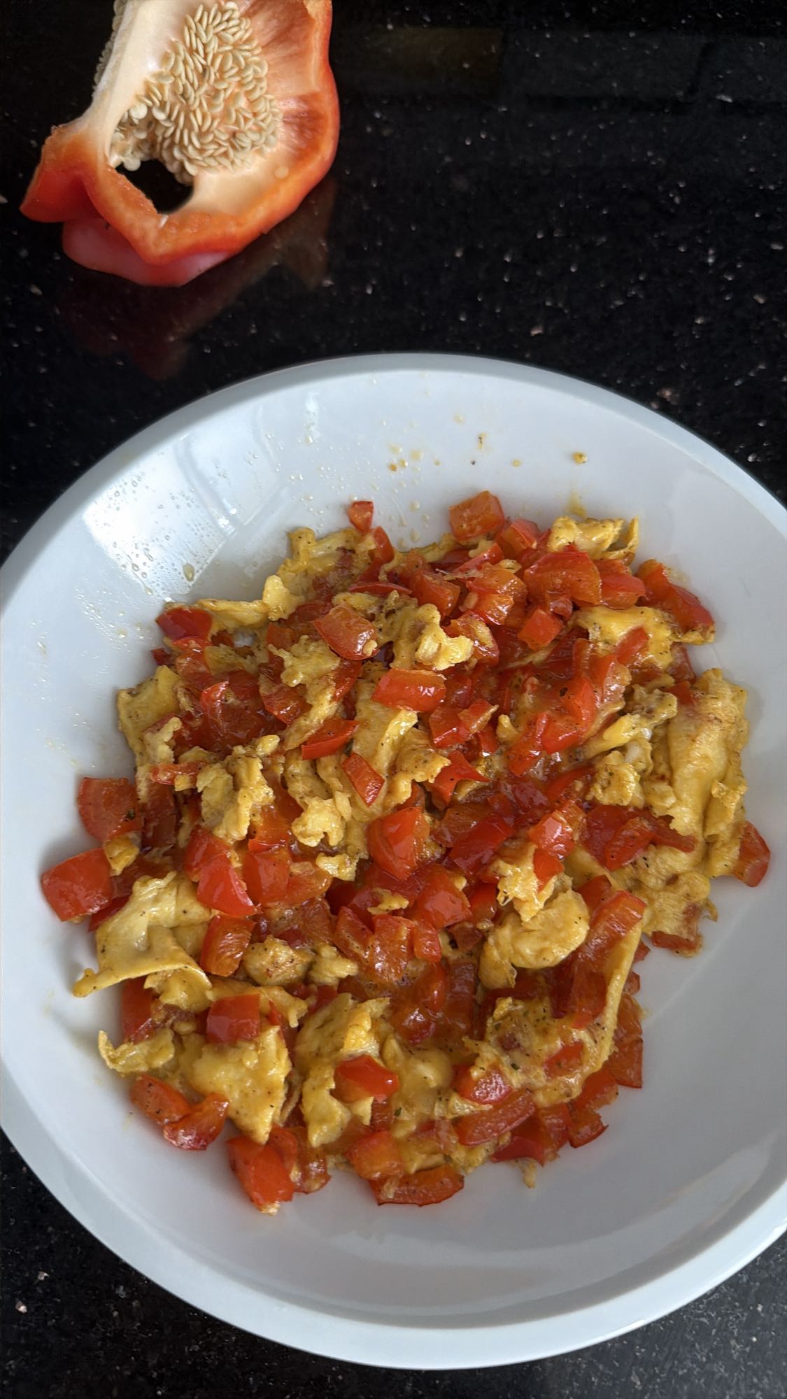 Rührei mit Paprika