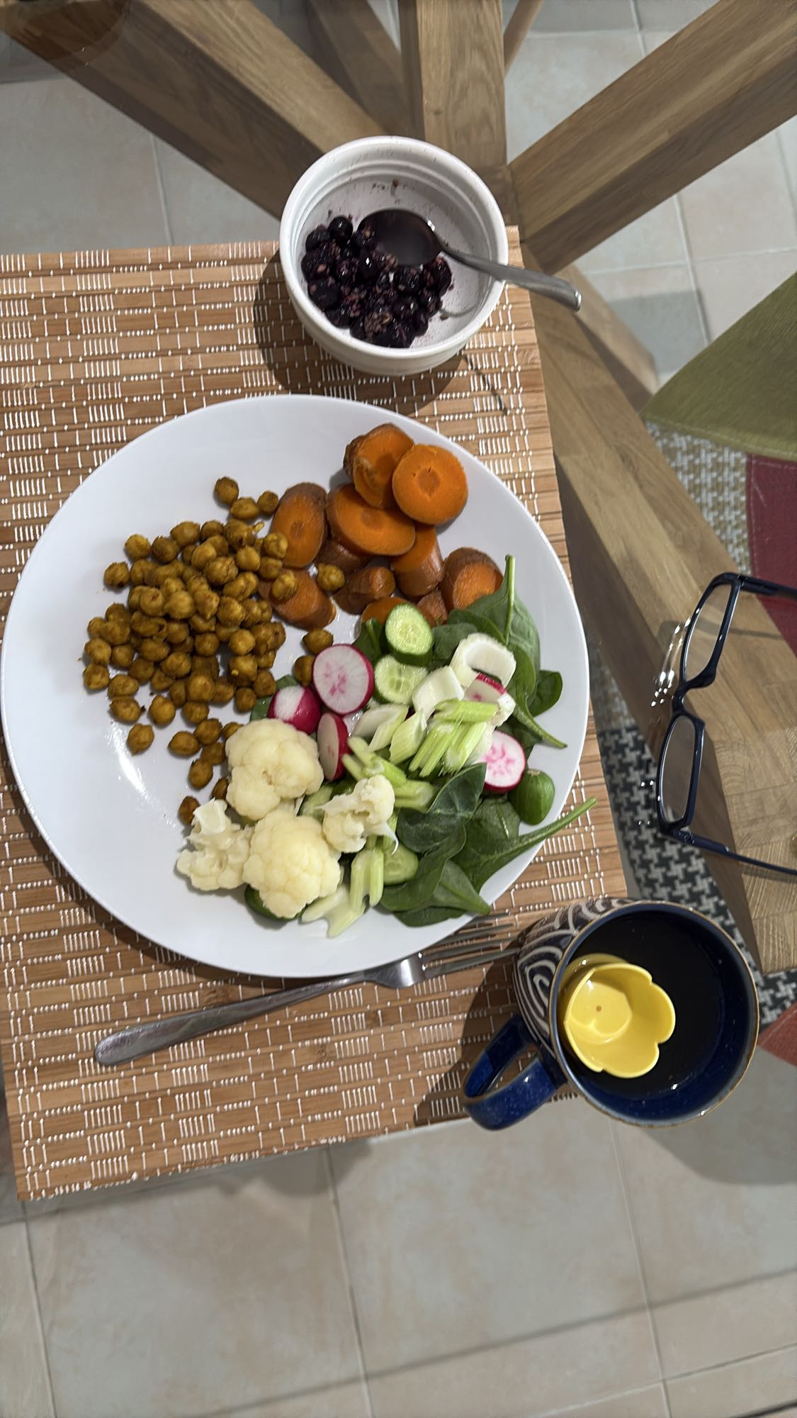 Veggie Chickpea Plate