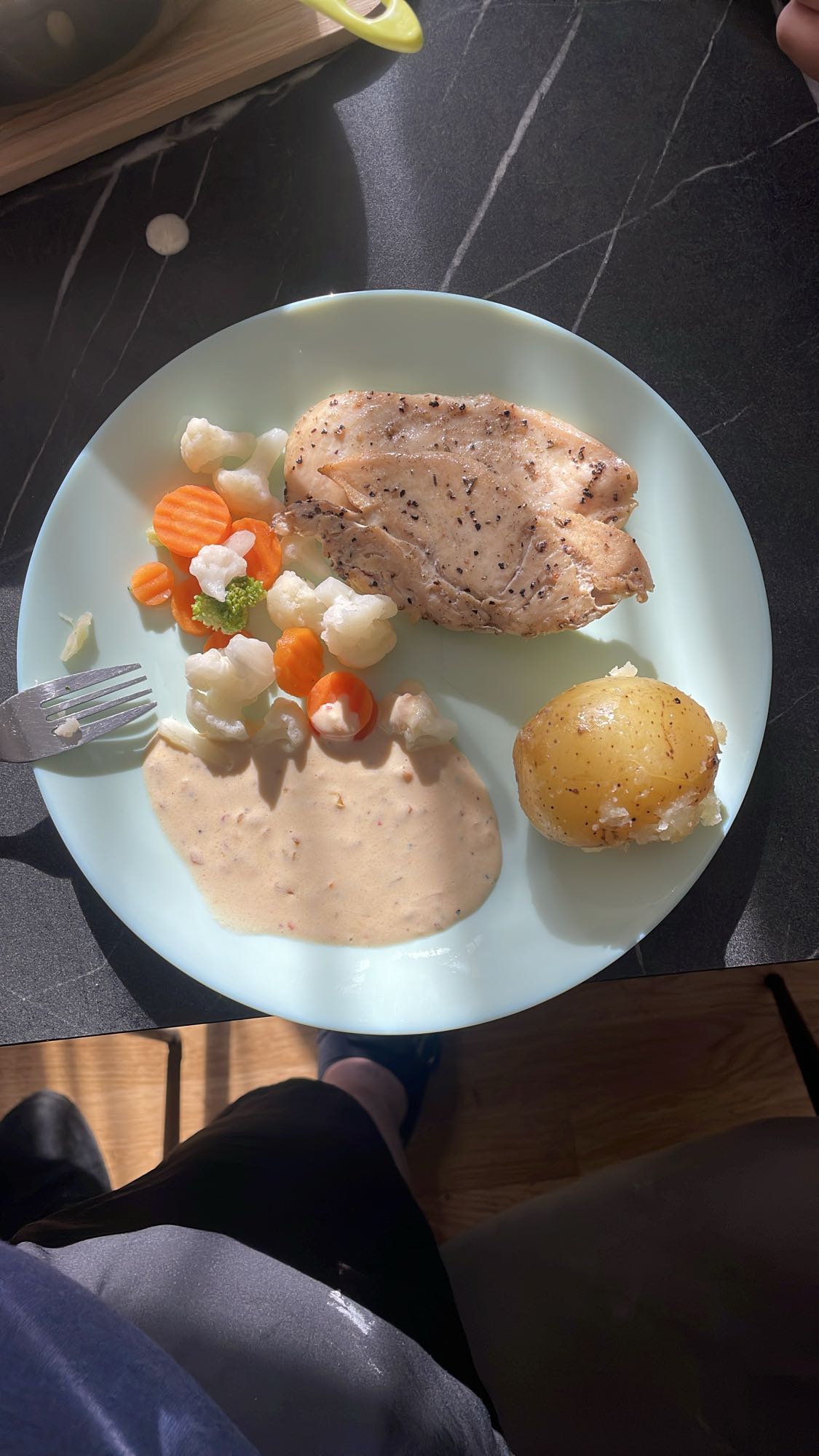 Kyckling med potatis